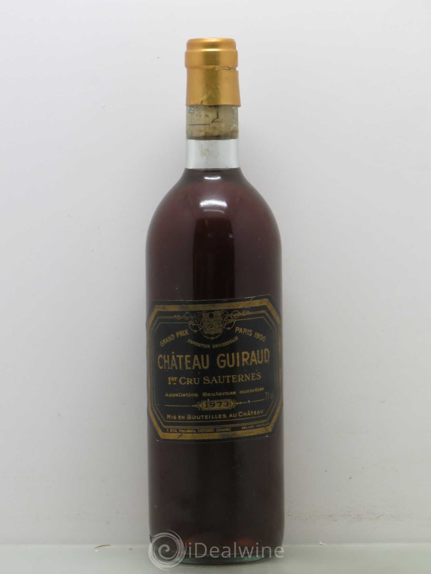 Château Guiraud 1er Grand Cru Classé (senza prezzo di riserva) 1972 - Lotto di 1 bottiglia - 0