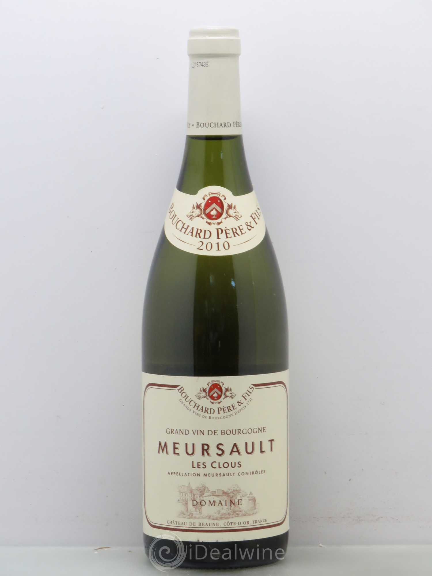 Meursault Les Clous Bouchard Père & Fils (sans prix de réserve) 2010 - Lot de 1 bouteille - 0