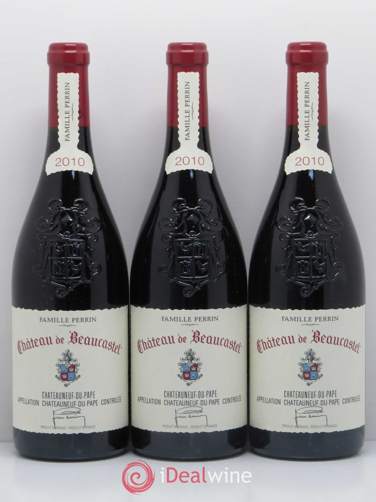 Châteauneuf-du-Pape Château de Beaucastel Famille Perrin (sans prix de réserve) 2010 - Lot de 3 bouteilles - 0