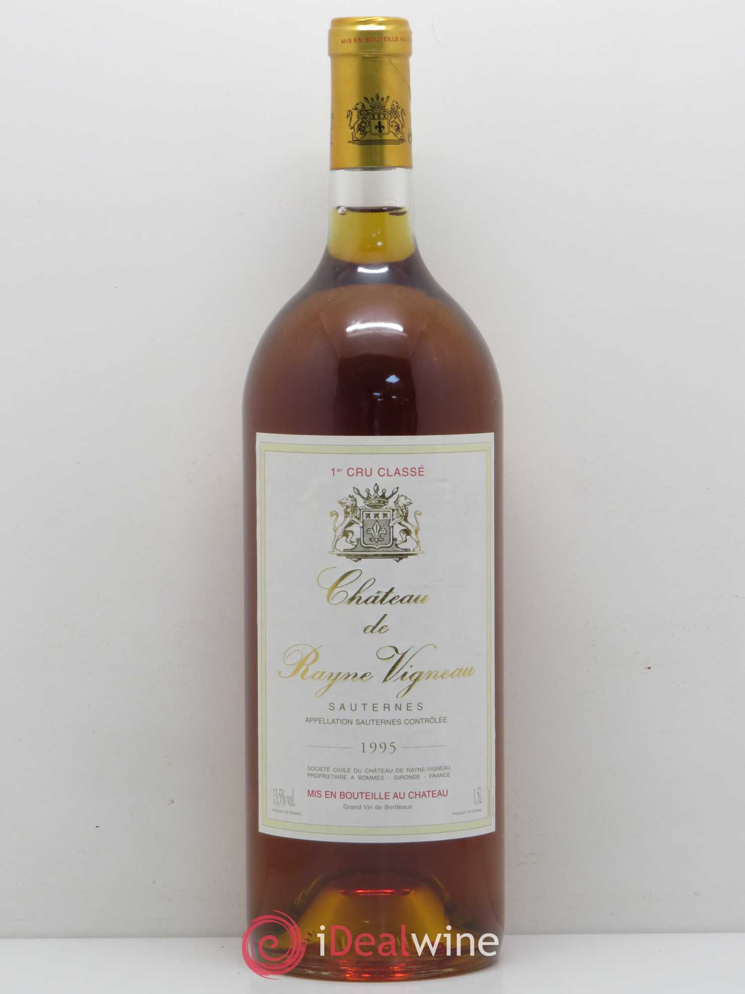 Château de Rayne Vigneau 1er Grand Cru Classé (senza prezzo di riserva) 1995 - Lotto di 1 magnum - 0