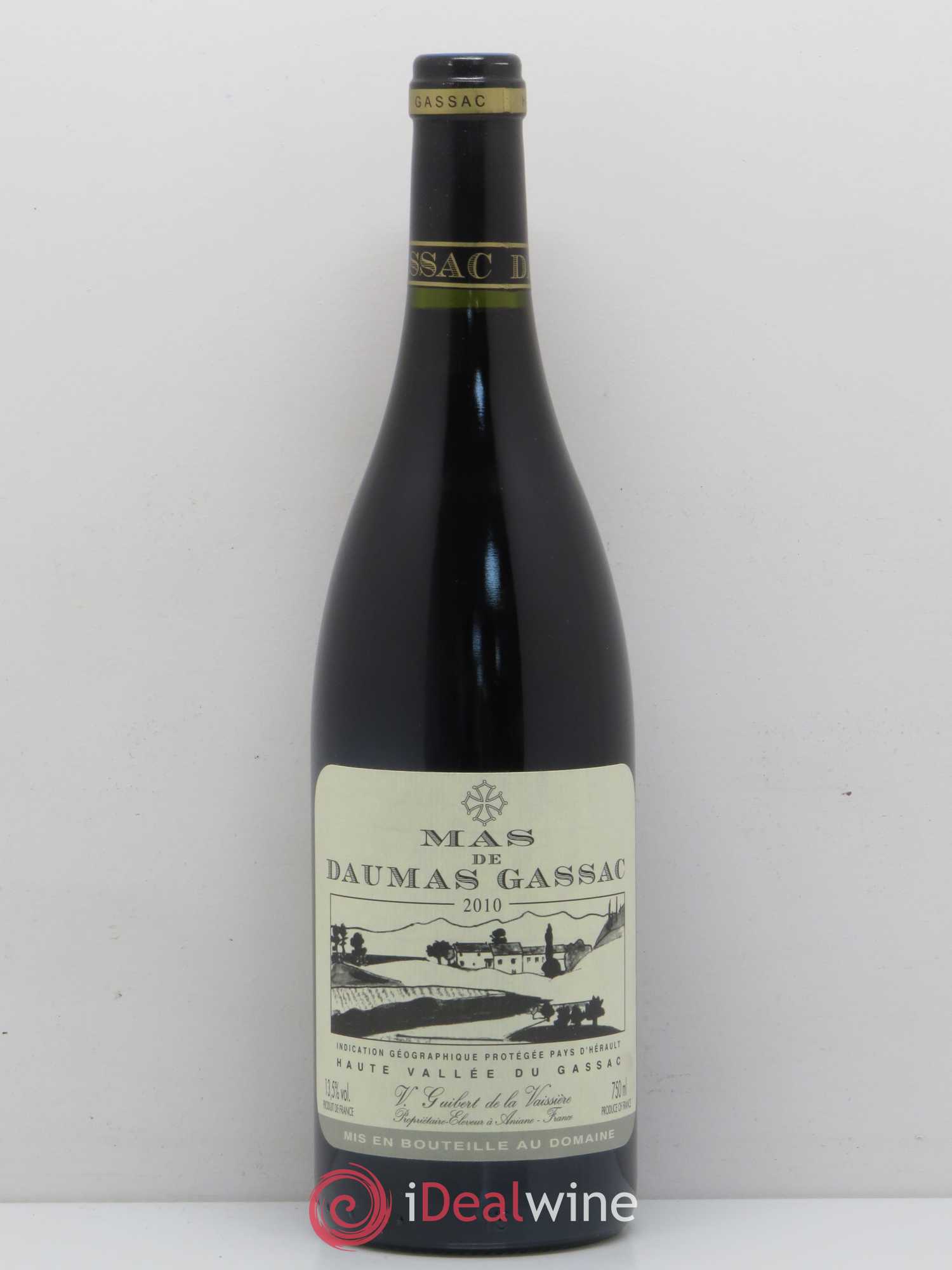 Saint-Guilhem-le-Désert - Cité d'Aniane Mas Daumas Gassac Famille Guibert de La Vaissière (sans prix de réserve) 2010 - Lot de 1 bouteille - 0