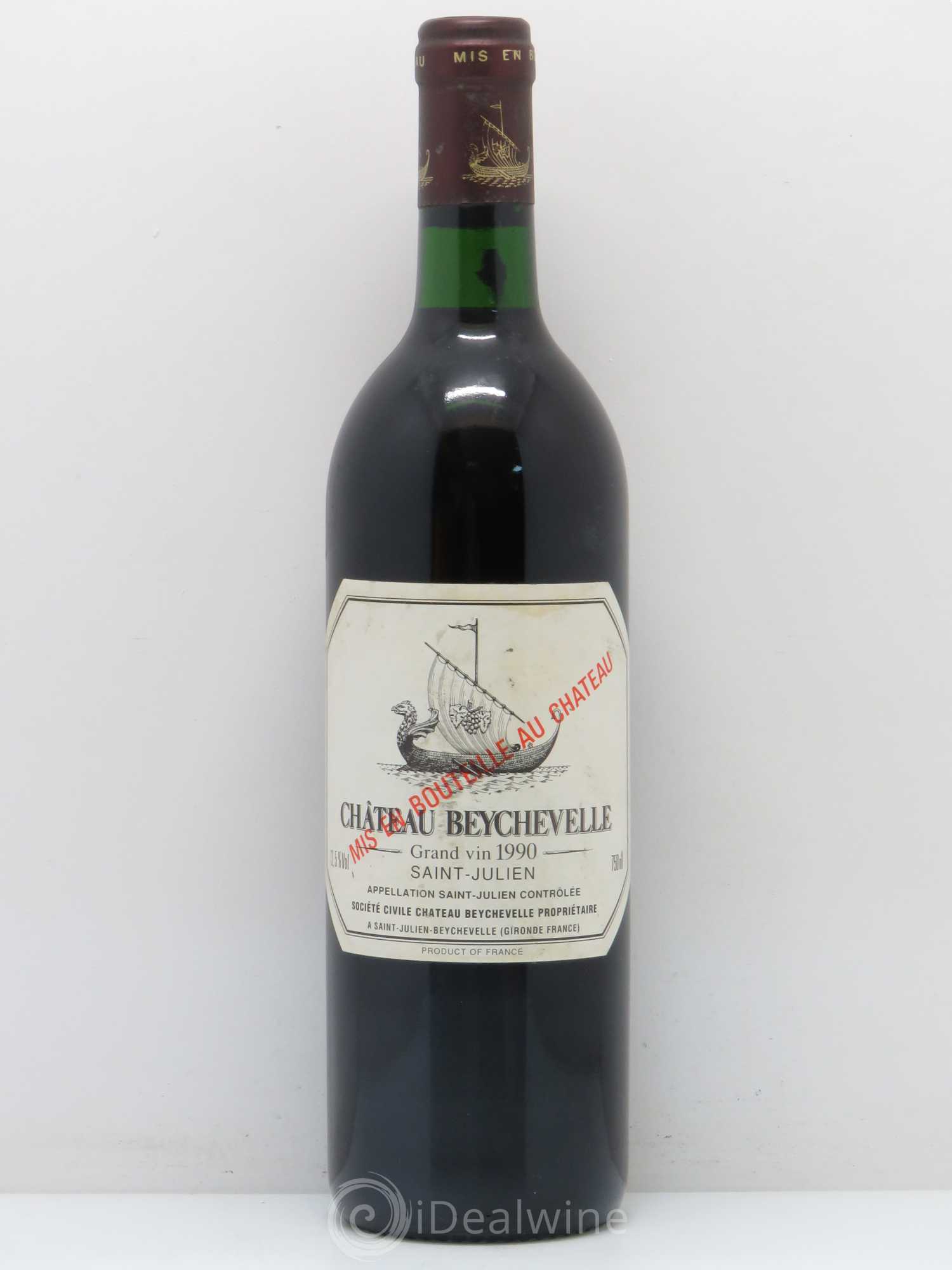 Château Beychevelle 4ème Grand Cru Classé 1990 - Lot de 1 bouteille - 0