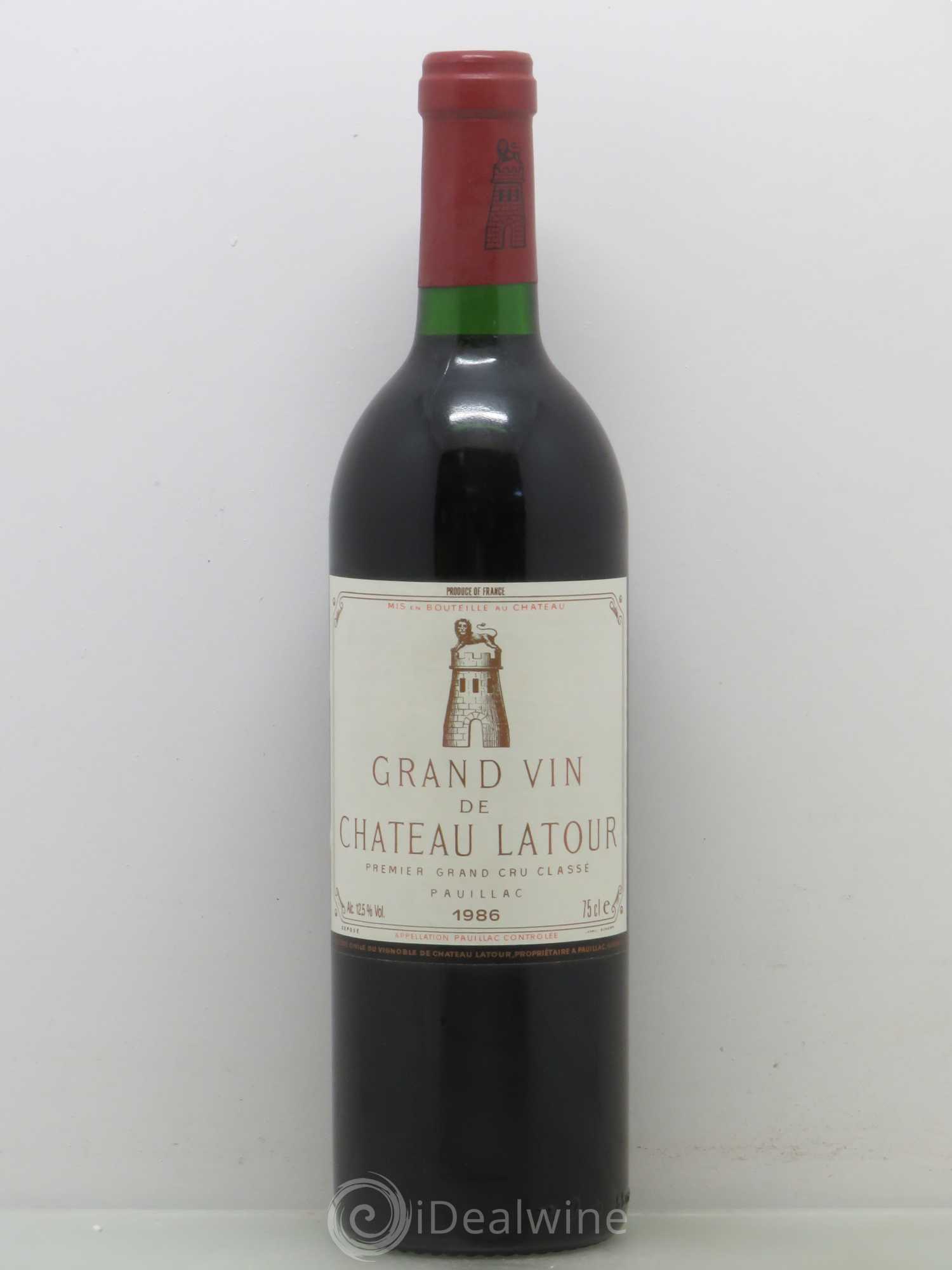Château Latour 1er Grand Cru Classé 1986 - Lot de 1 bouteille - 0