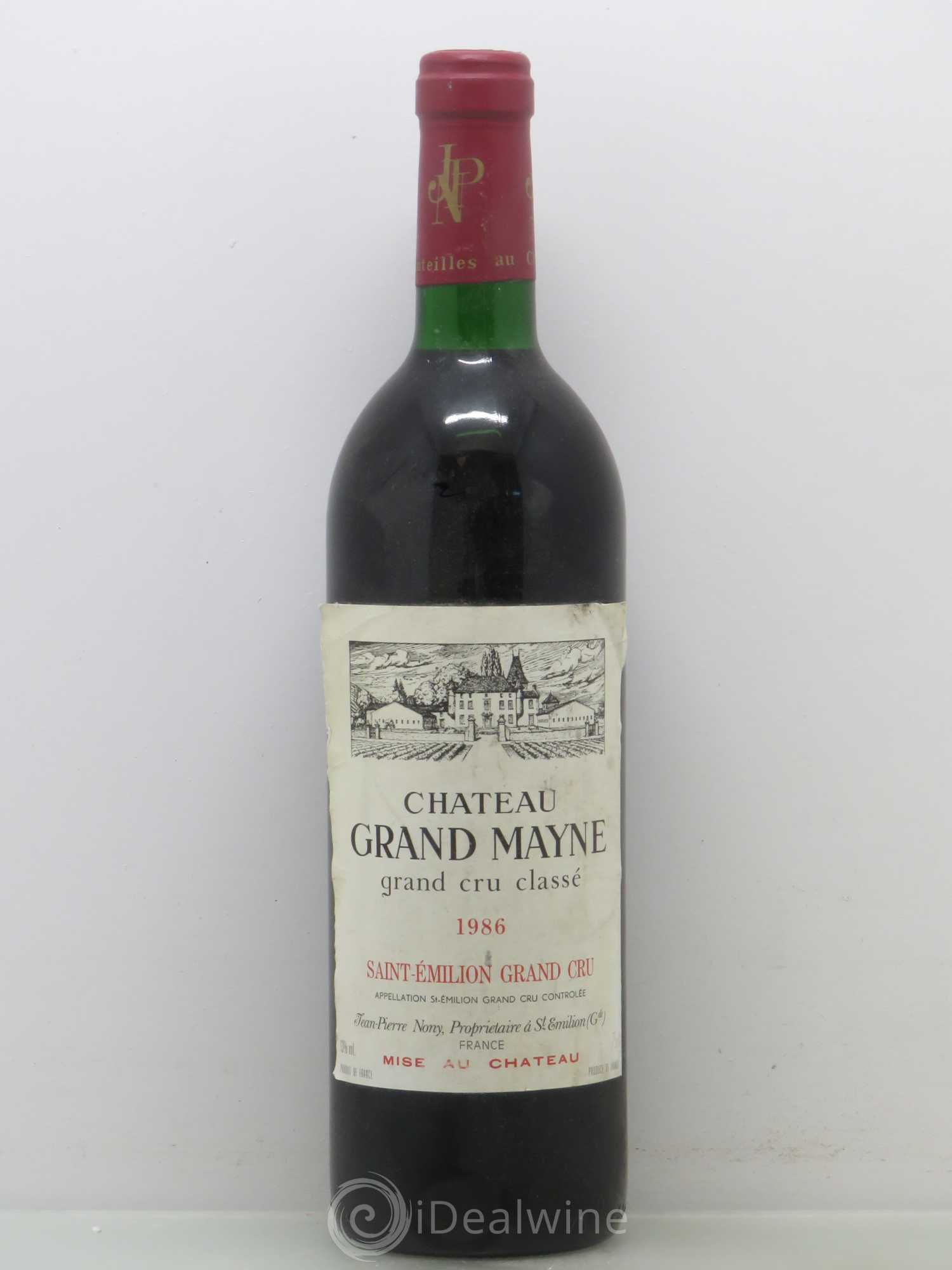 Château Grand Mayne Grand Cru Classé 1986 - Lot de 1 bouteille - 0