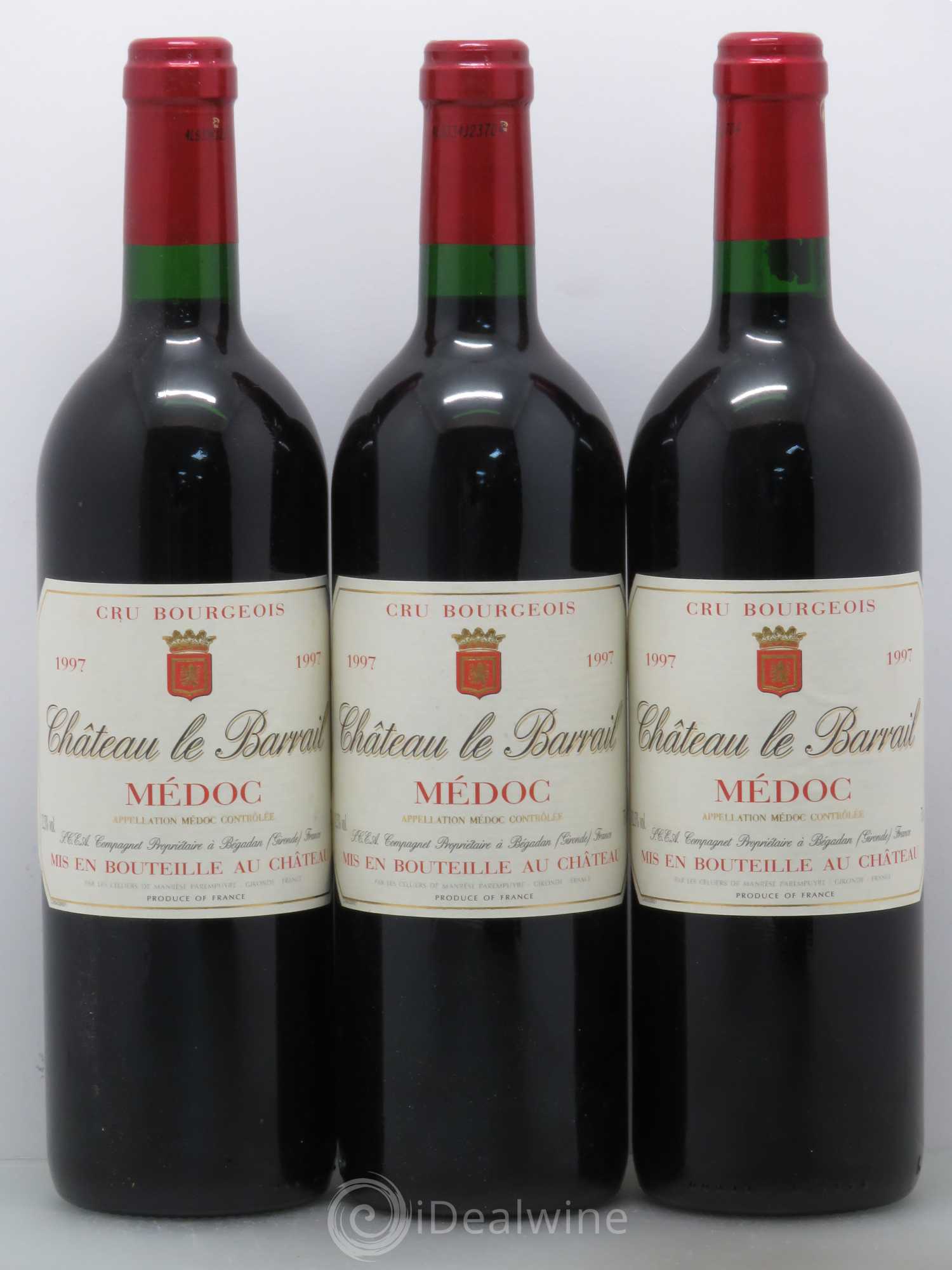 Médoc Château le Barrail Cru Bourgeois (sans prix de réserve) 1997 - Posten von 6 Flaschen - 2