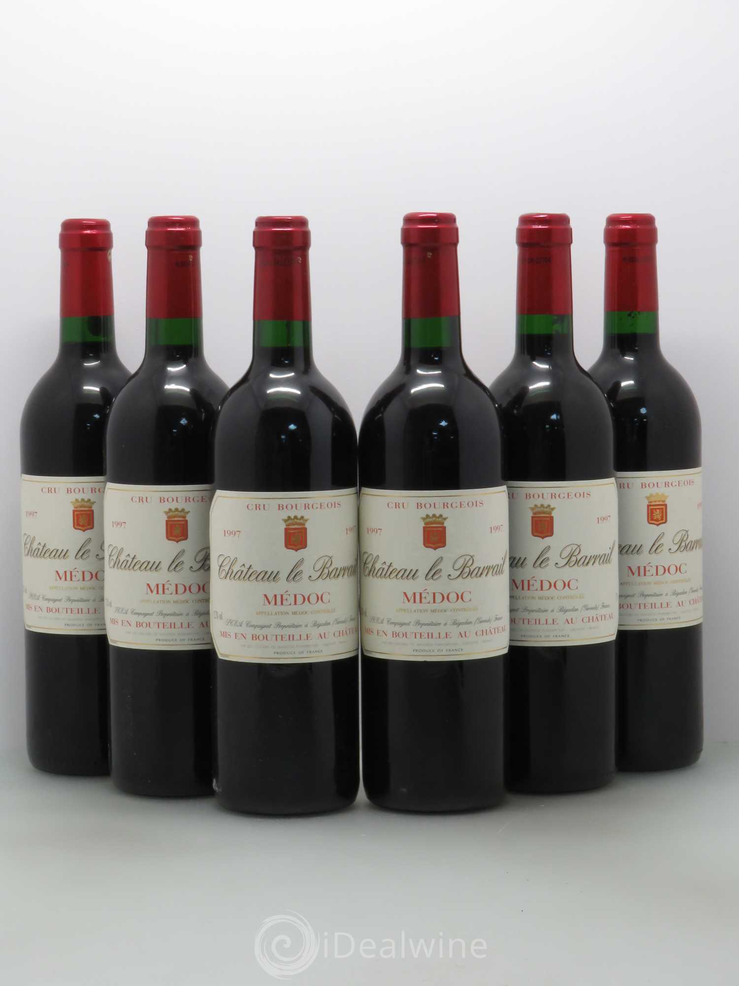 Médoc Château le Barrail Cru Bourgeois (sans prix de réserve) 1997 - Posten von 6 Flaschen - 0