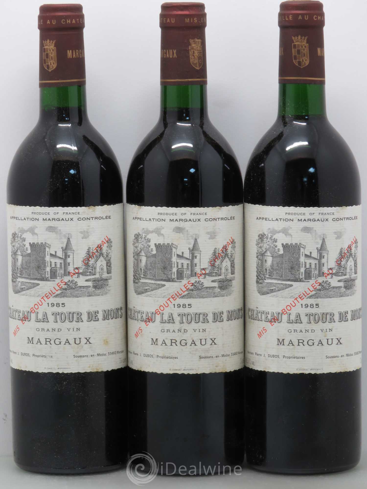 Château la Tour de Mons Cru Bourgeois 1985 - Lot de 6 bouteilles - 2