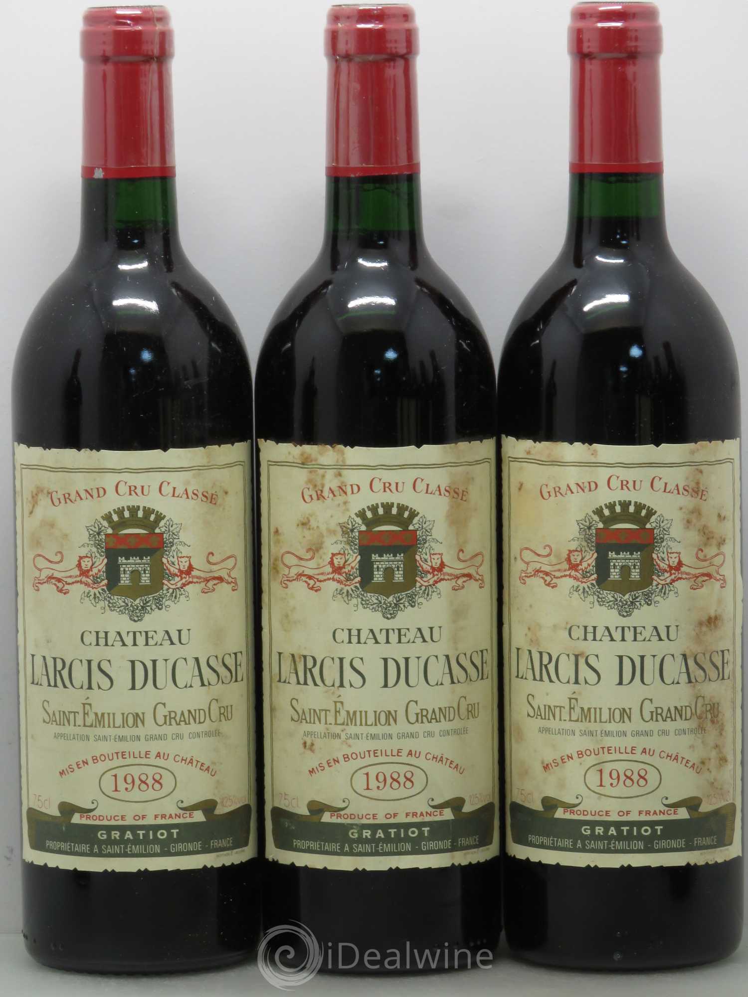 Château Larcis Ducasse 1er Grand Cru Classé B 1988 - Lot de 12 bouteilles - 2