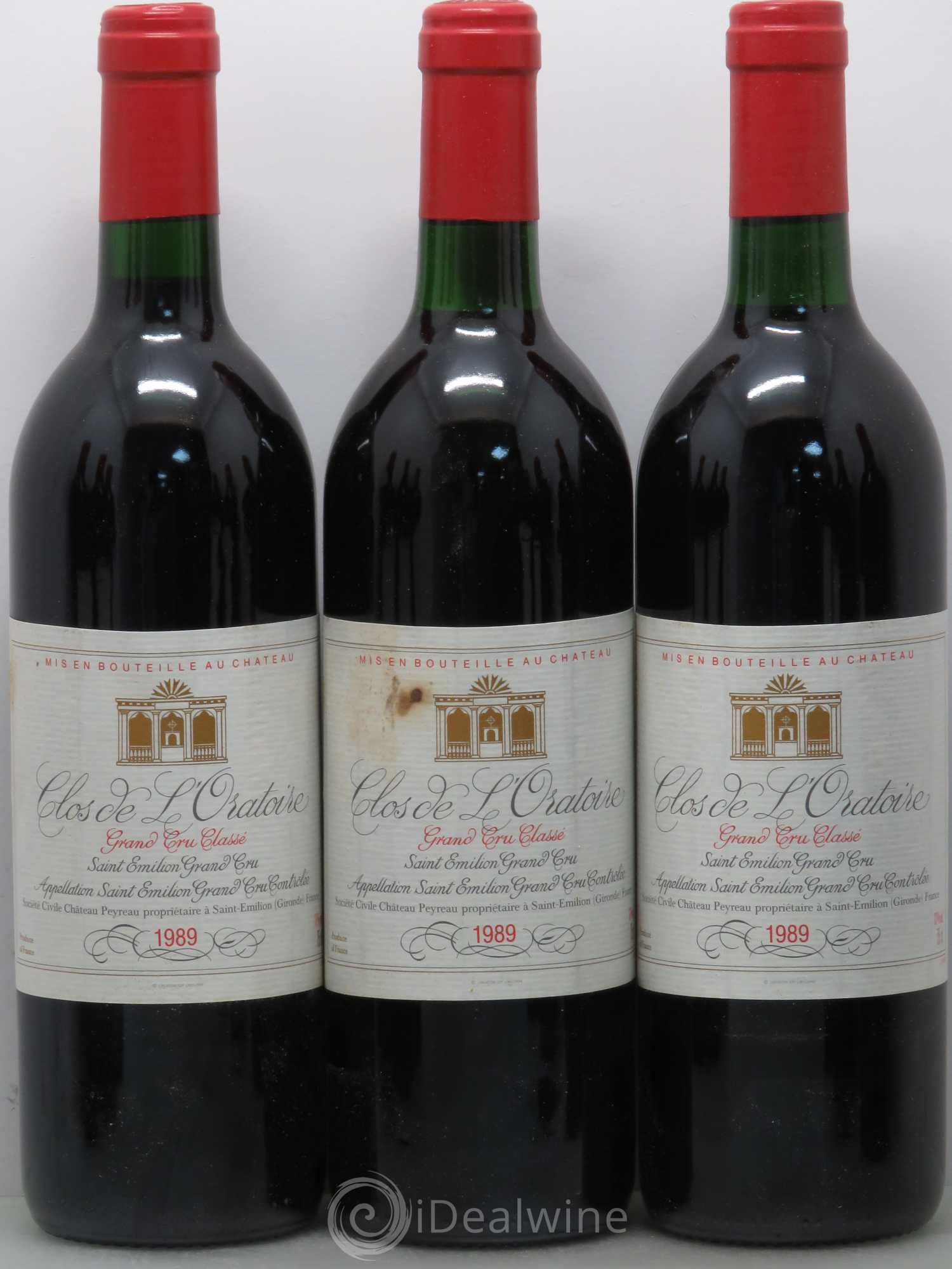 Clos de l'Oratoire Grand Cru Classé 1989 - Lot de 12 bouteilles - 2