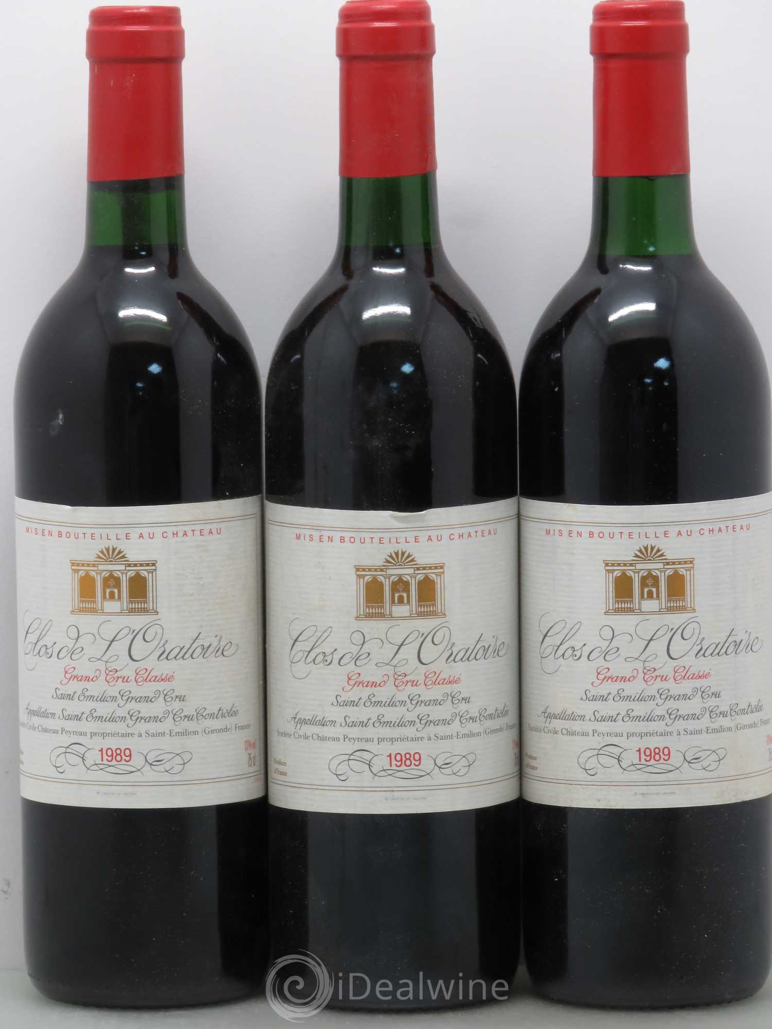 Clos de l'Oratoire Grand Cru Classé 1989 - Lot de 12 bouteilles - 4