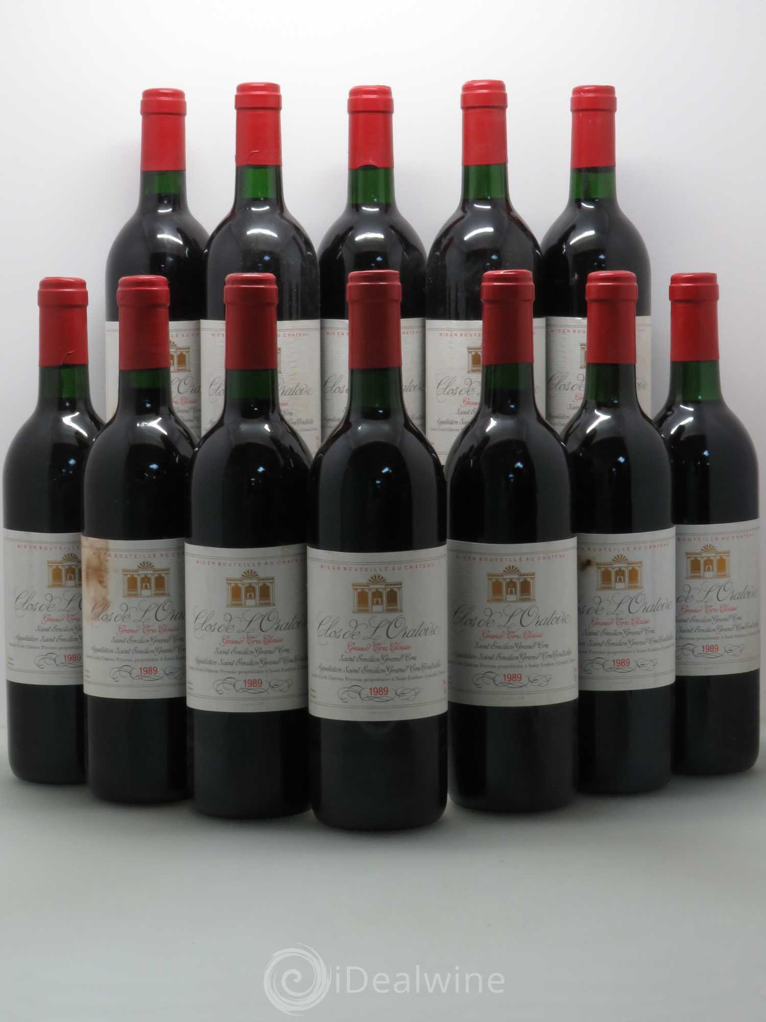 Clos de l'Oratoire Grand Cru Classé 1989 - Lot de 12 bouteilles - 0