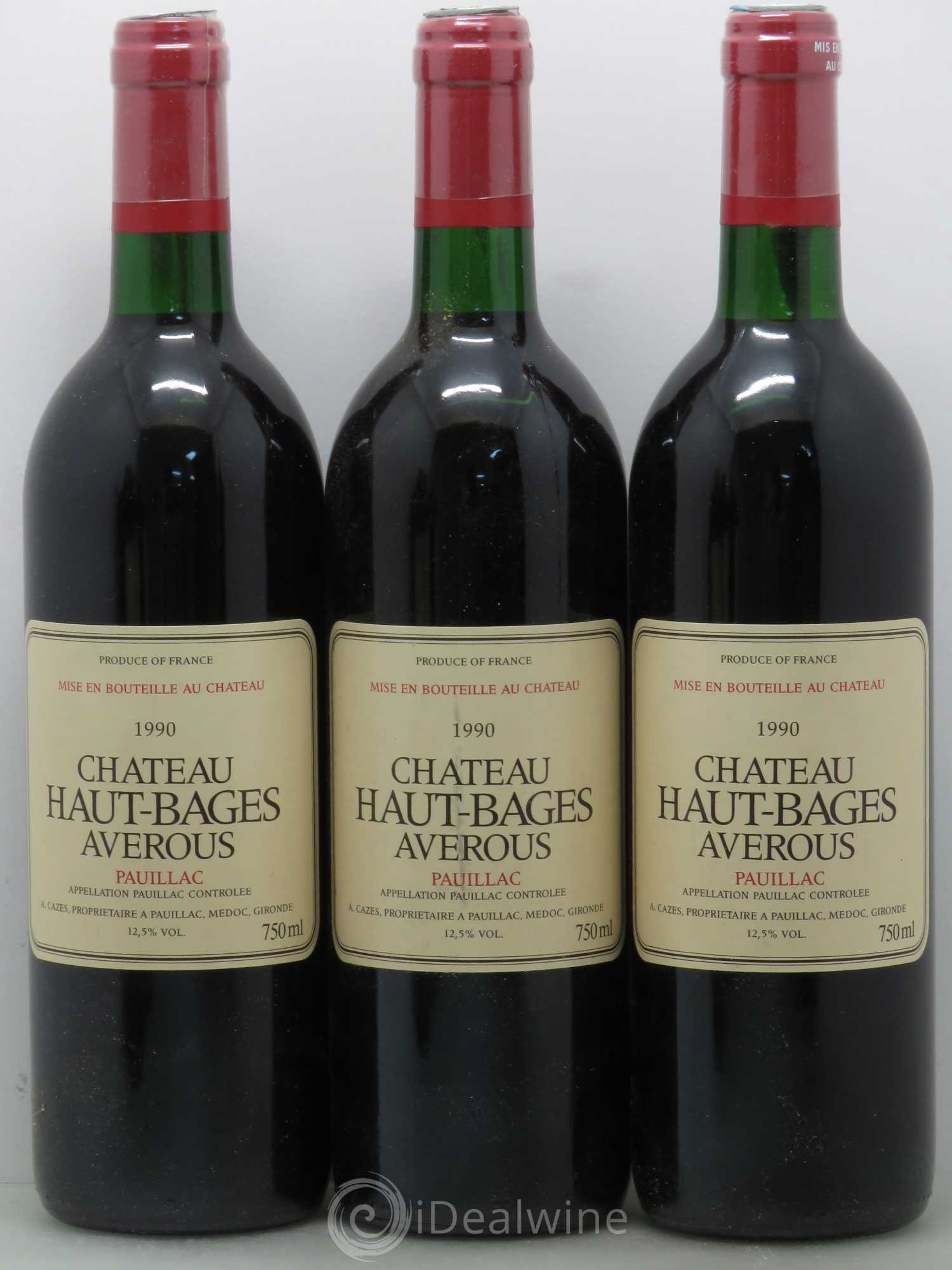 Château Haut Bages Averous Cru Bourgeois 1990 - Lot de 12 bouteilles - 3