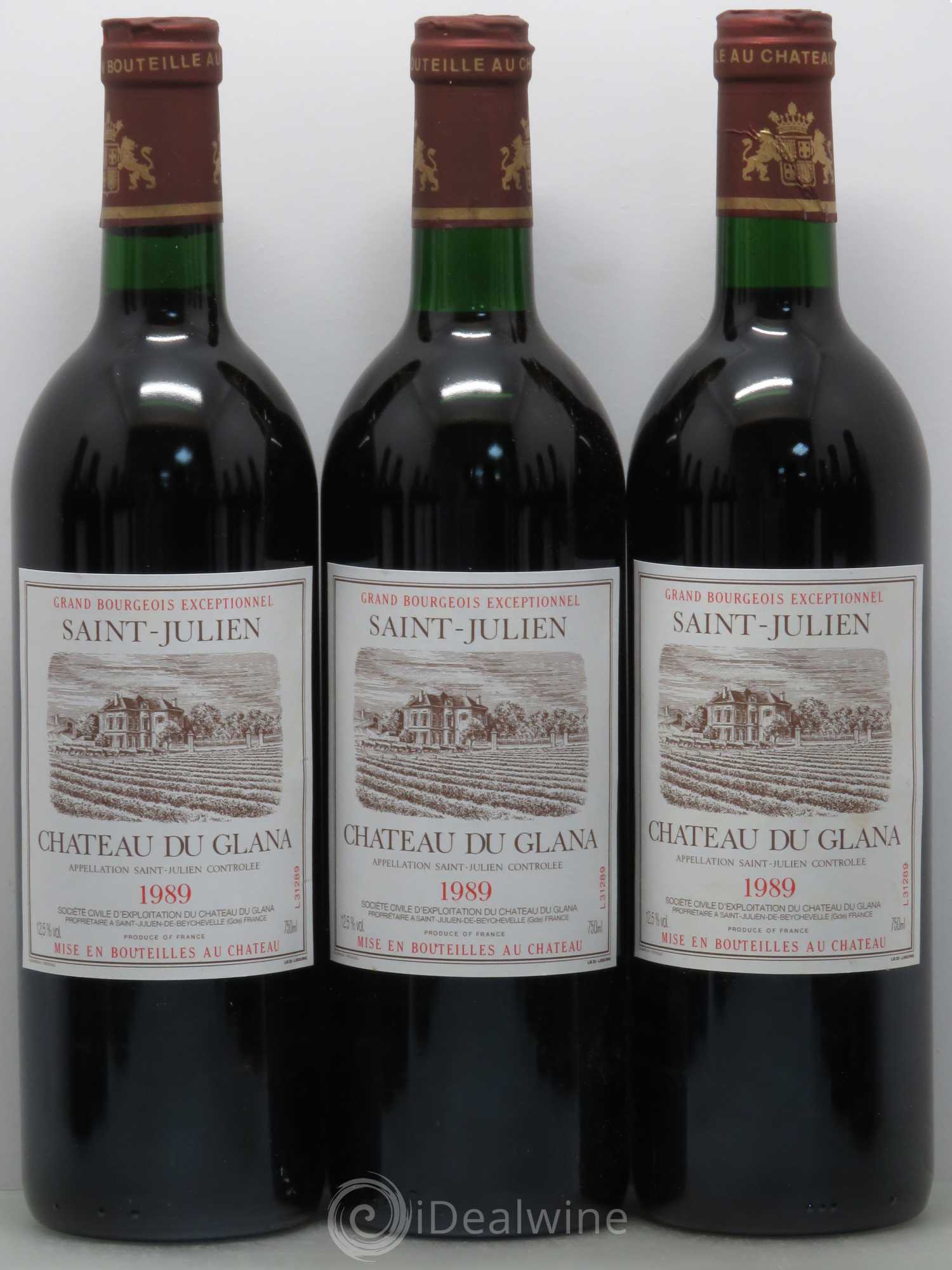 Château du Glana 1989 - Lot de 12 bouteilles - 1