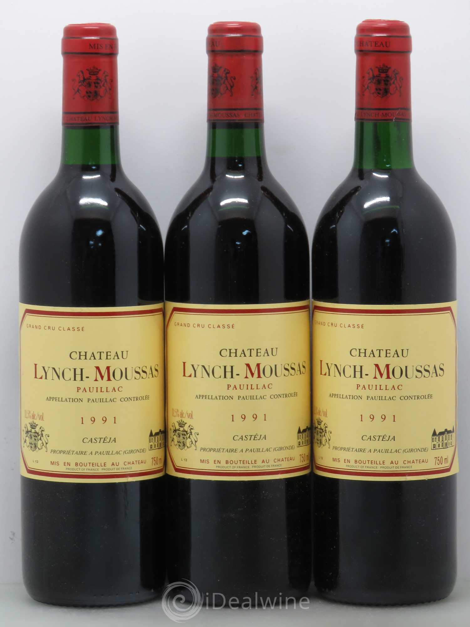 Château Lynch Moussas 5ème Grand Cru Classé (sans prix de réserve) 1991 - Lot de 6 bouteilles - 2
