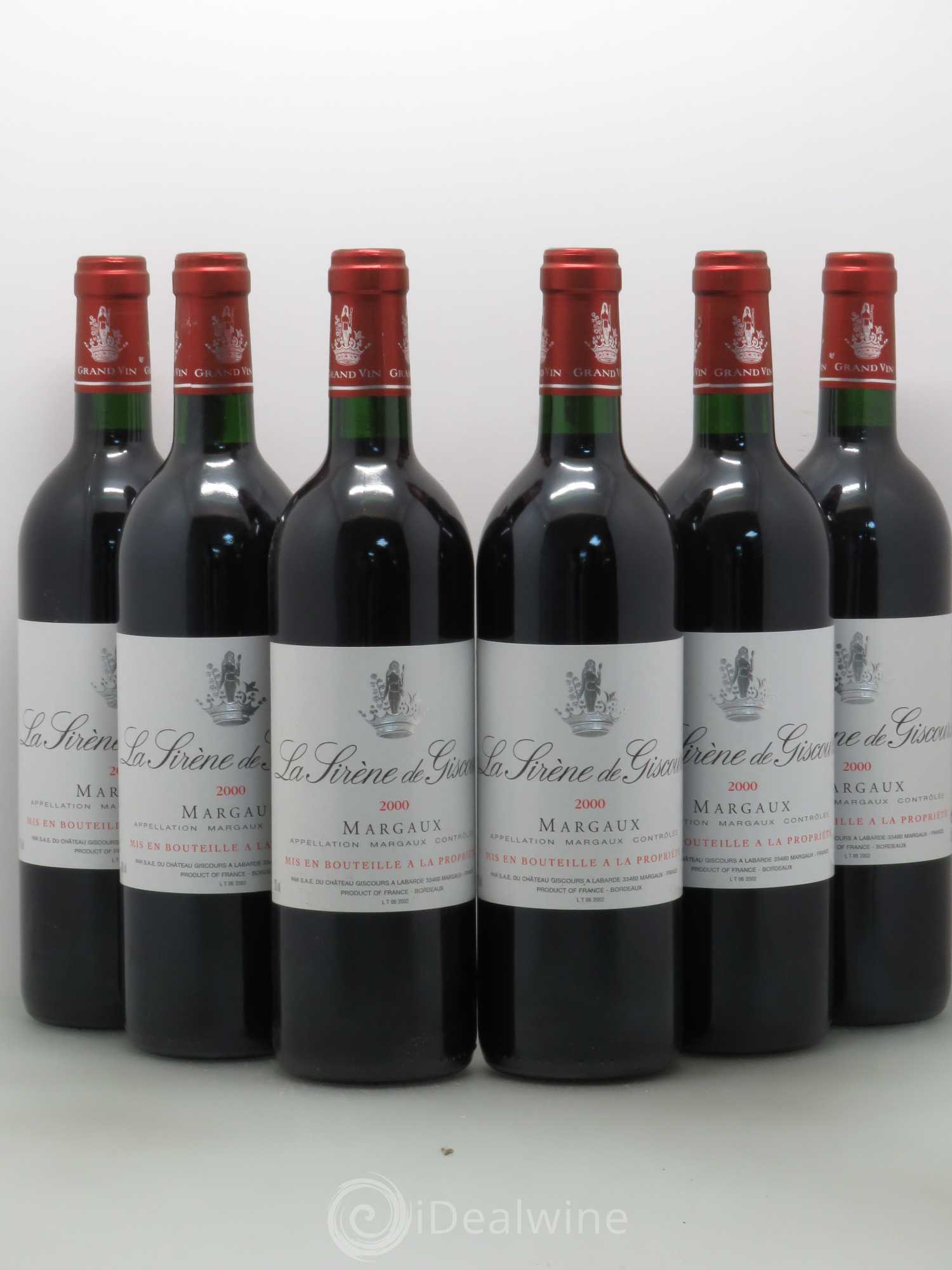 La Sirène de Giscours 2000 - Lot de 6 bouteilles - 0