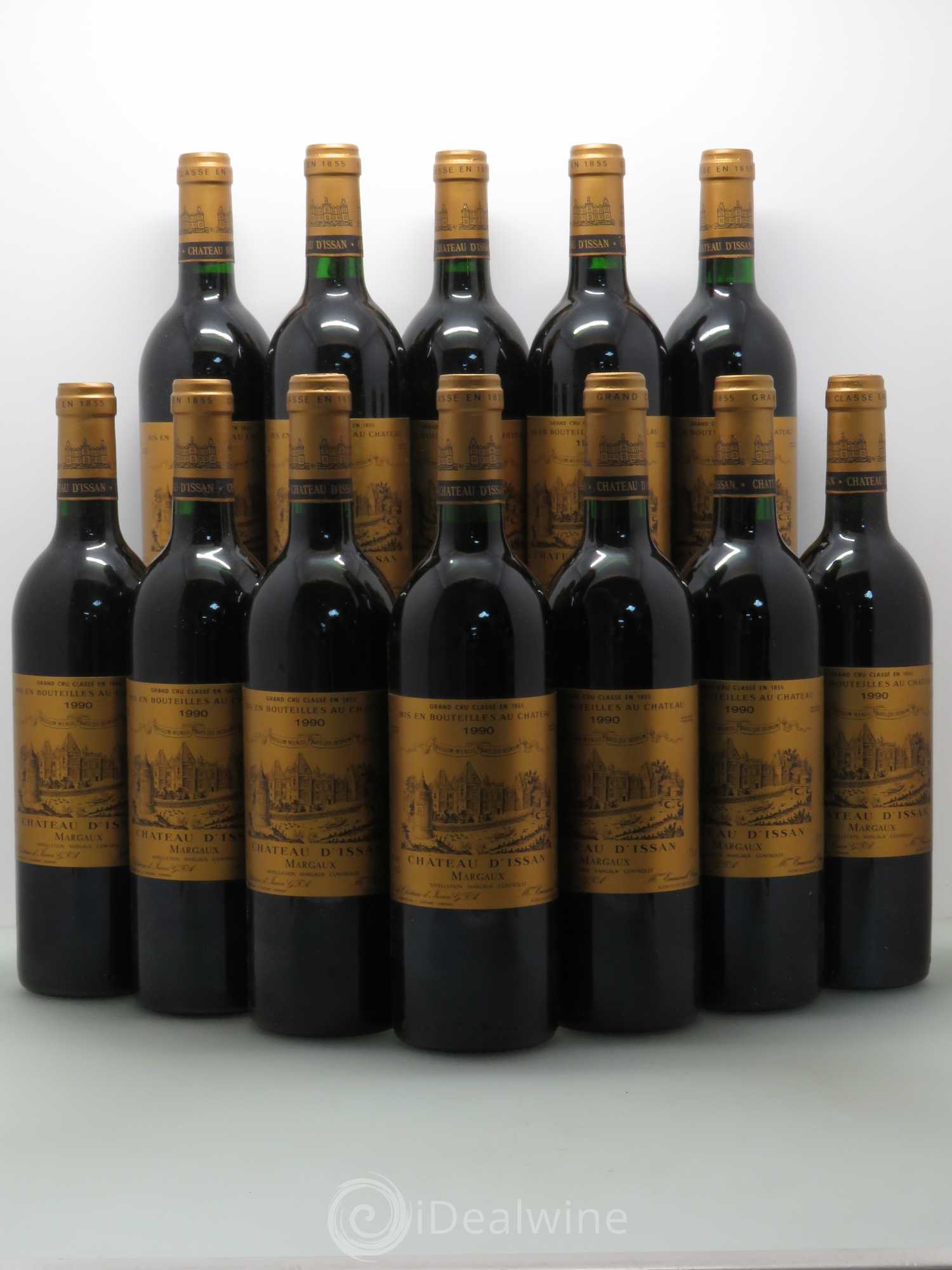 Château d'Issan 3ème Grand Cru Classé 1990 - Lot de 12 bouteilles - 0