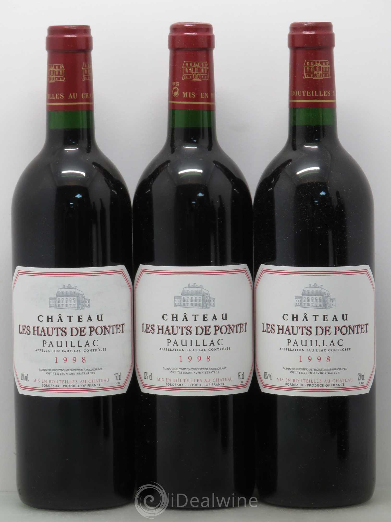 Les Hauts de Pontet-Canet Second Vin 1998 - Lot de 12 bouteilles - 1
