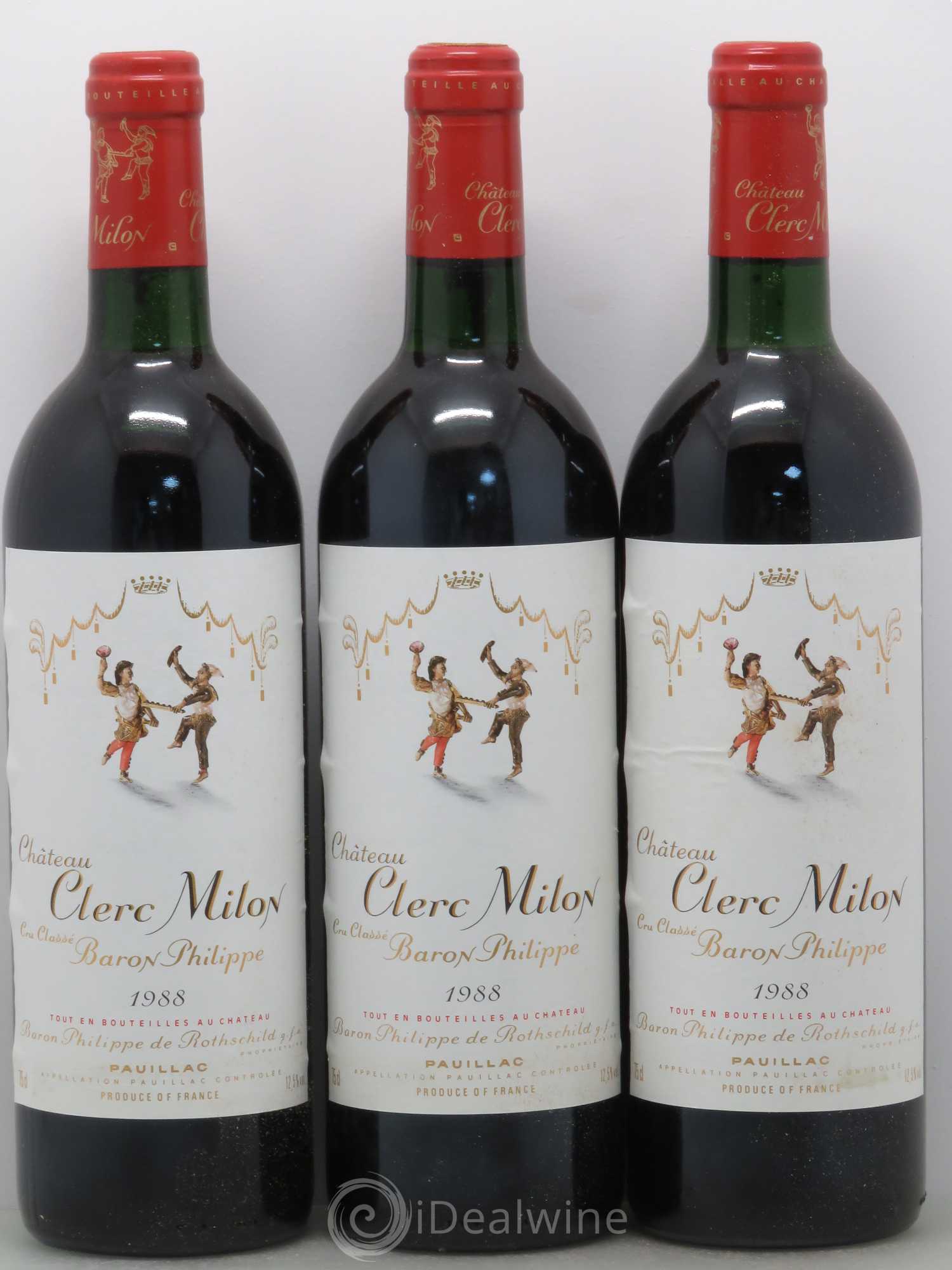 Château Clerc Milon 5ème Grand Cru Classé 1988 - Lot de 12 bouteilles - 4