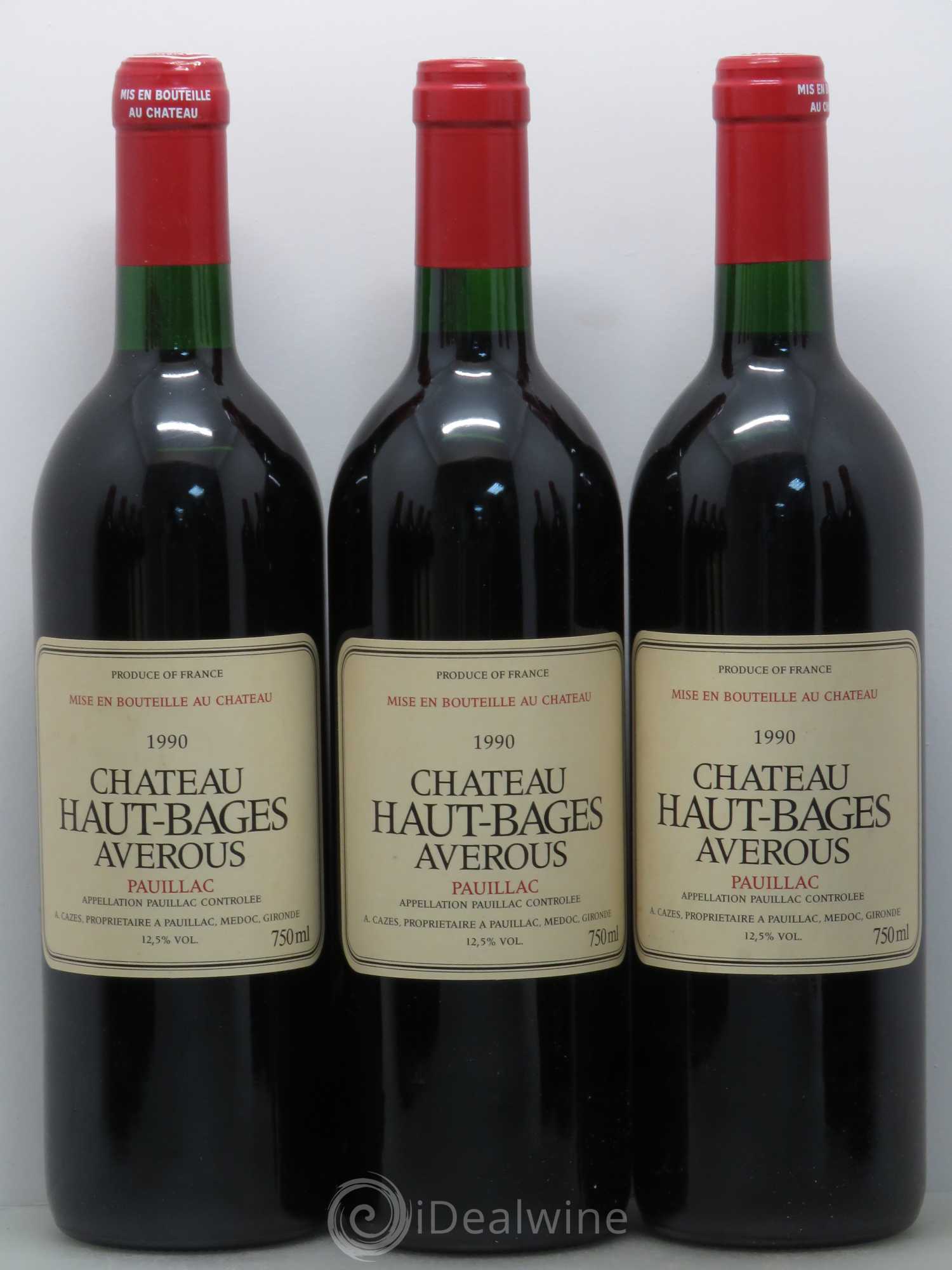 Château Haut Bages Averous Cru Bourgeois 1990 - Lot de 12 bouteilles - 2