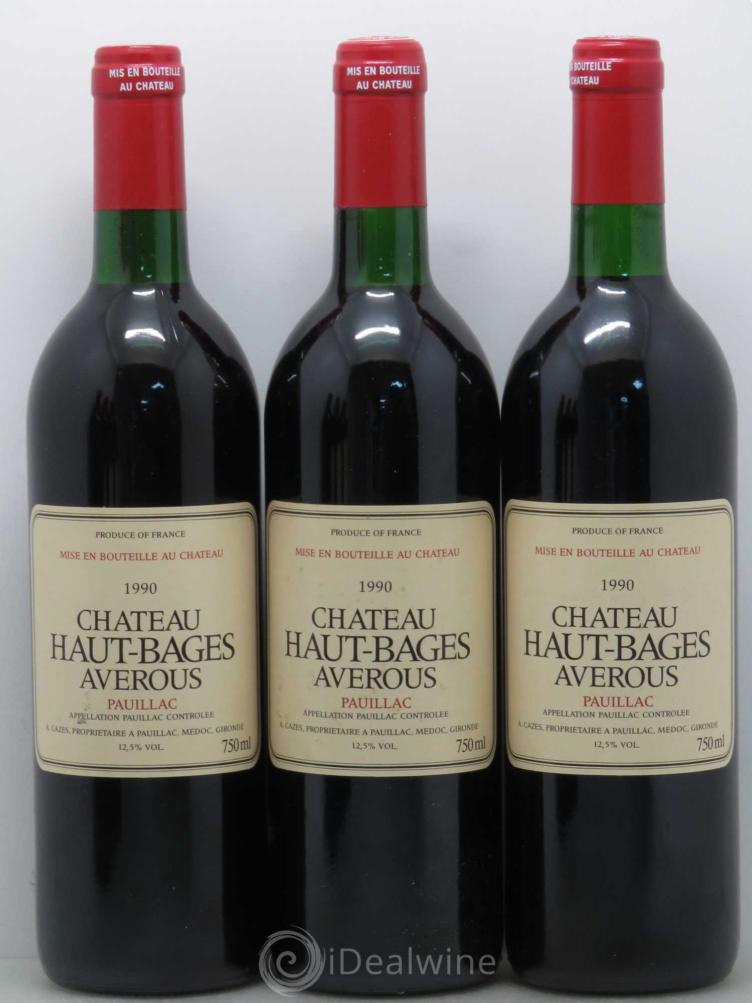 Château Haut Bages Averous Cru Bourgeois 1990 - Lot de 12 bouteilles - 3