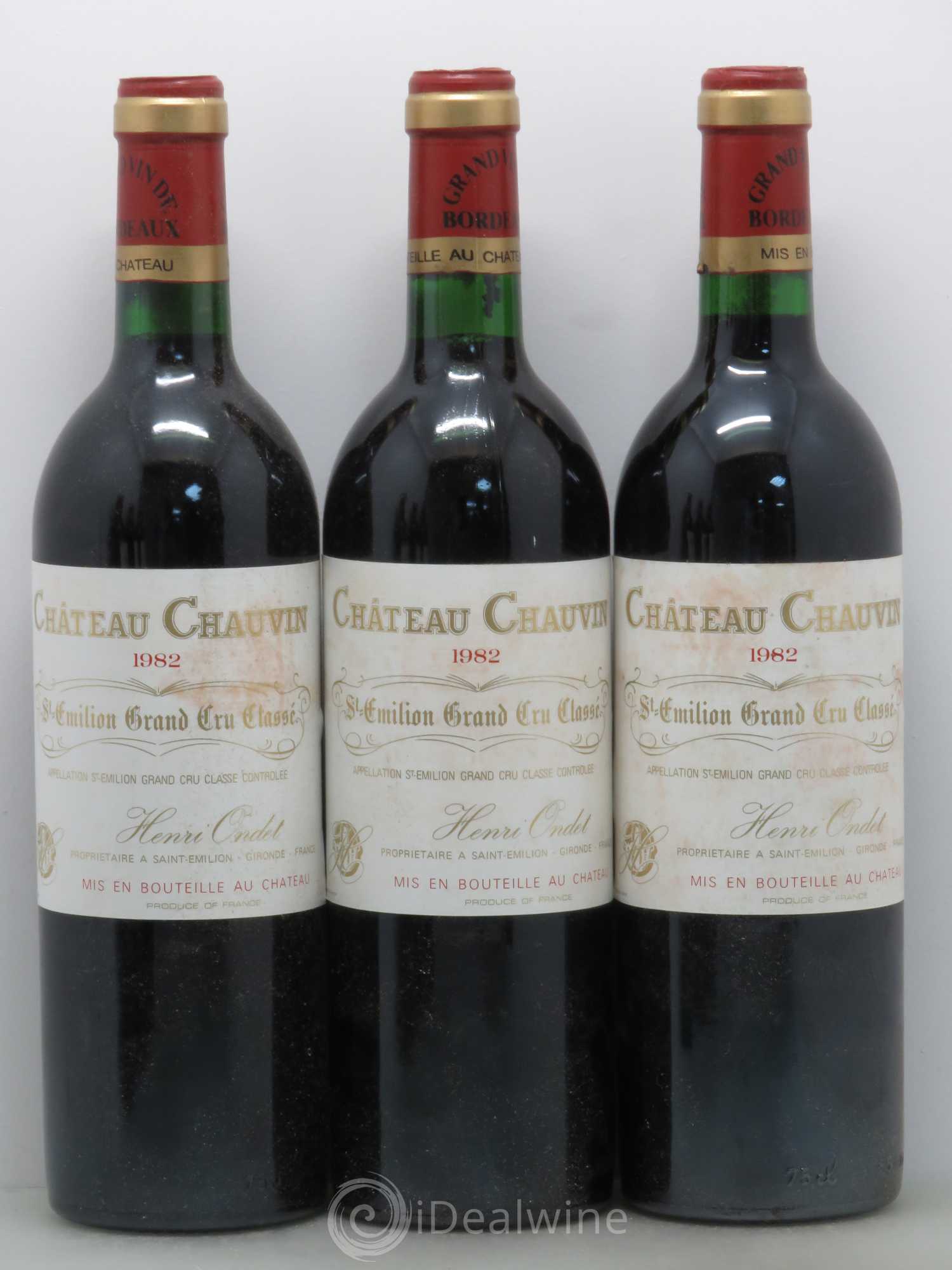 Château Chauvin Grand Cru Classé 1982 - Lot of 6 bottles - 1