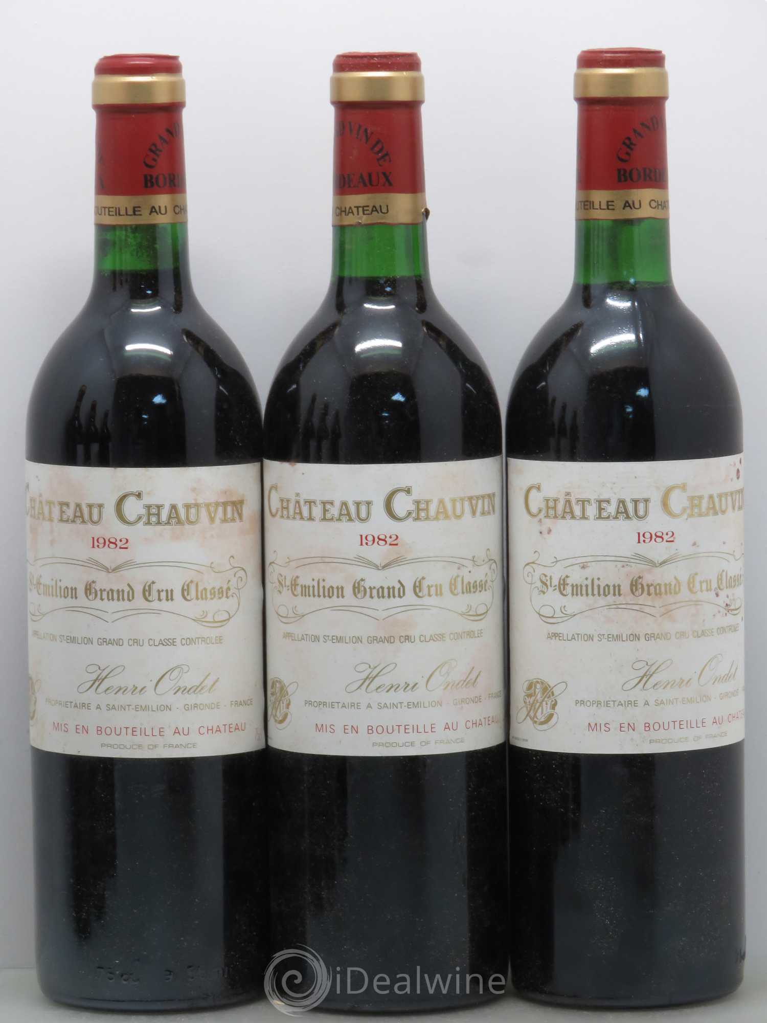 Château Chauvin Grand Cru Classé 1982 - Lot de 6 bouteilles - 1