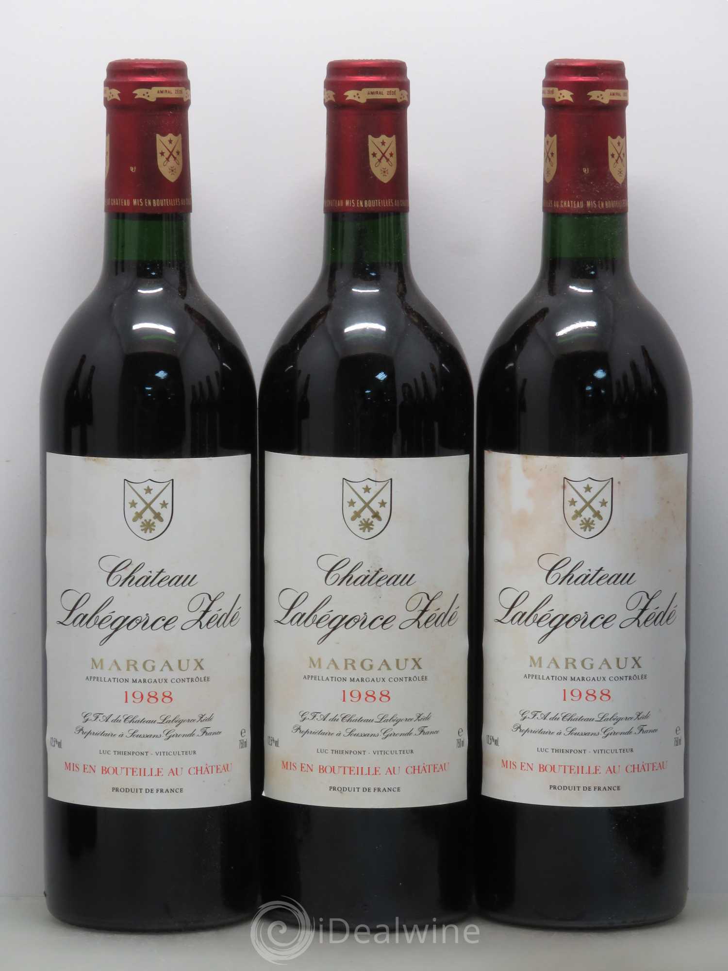 Château Labegorce Zédé Cru Bourgeois 1988 - Lot de 12 bouteilles - 2