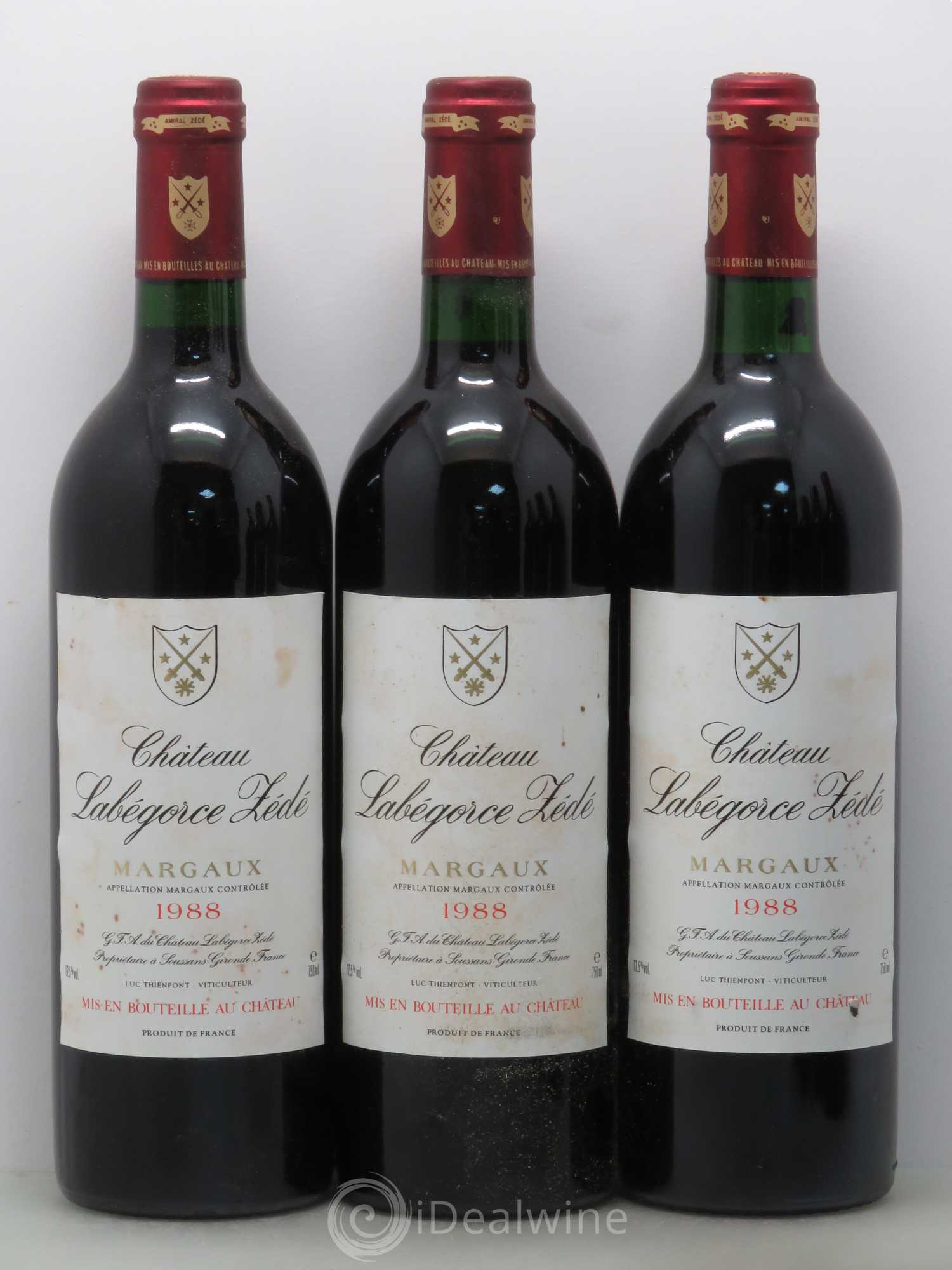 Château Labegorce Zédé Cru Bourgeois 1988 - Lot de 12 bouteilles - 3
