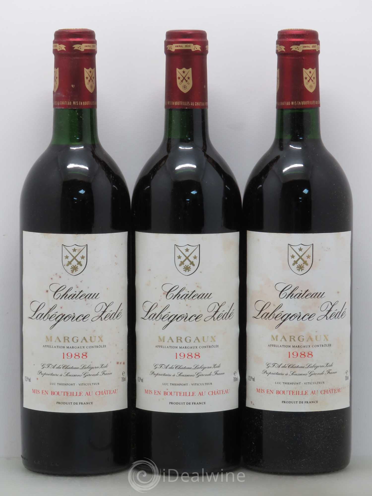 Château Labegorce Zédé Cru Bourgeois 1988 - Lot de 12 bouteilles - 4