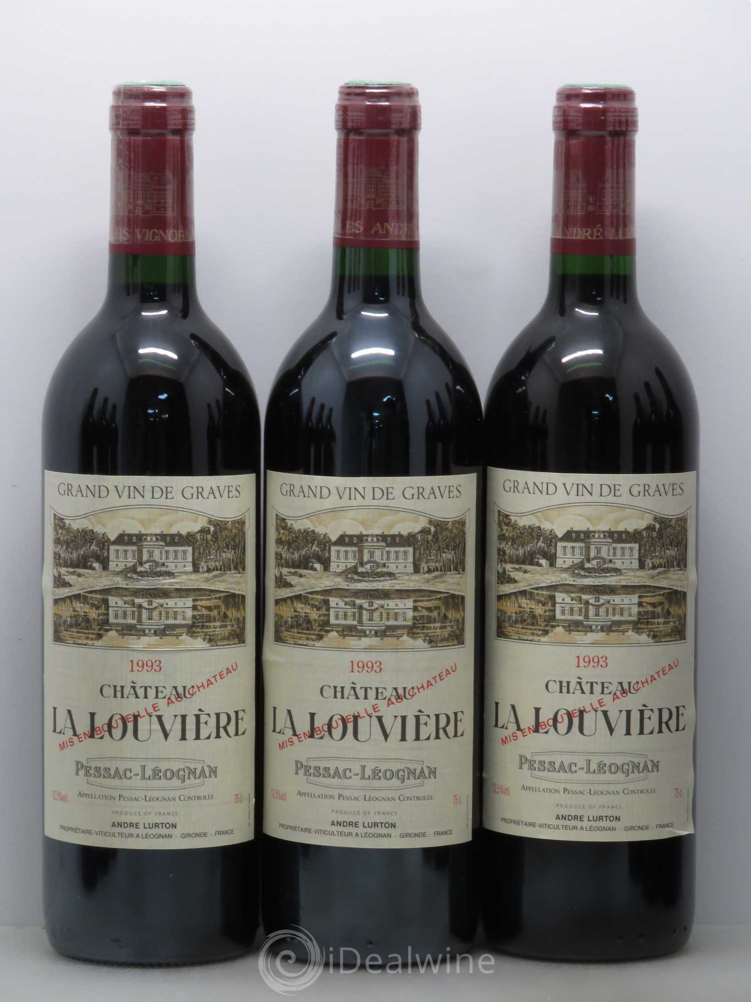Château la Louvière 1993 - Lot de 12 bouteilles - 2