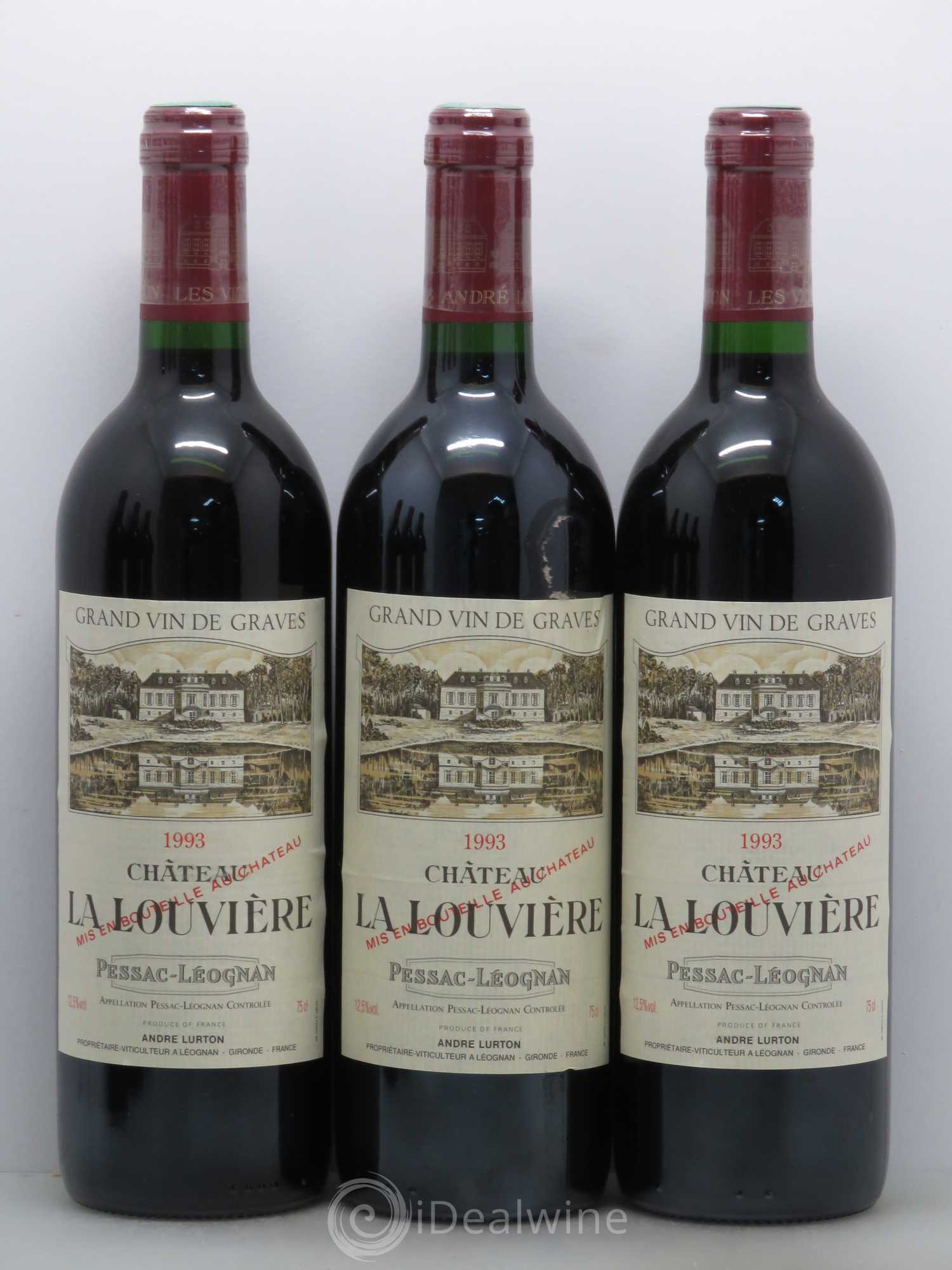 Château la Louvière 1993 - Lot de 12 bouteilles - 3