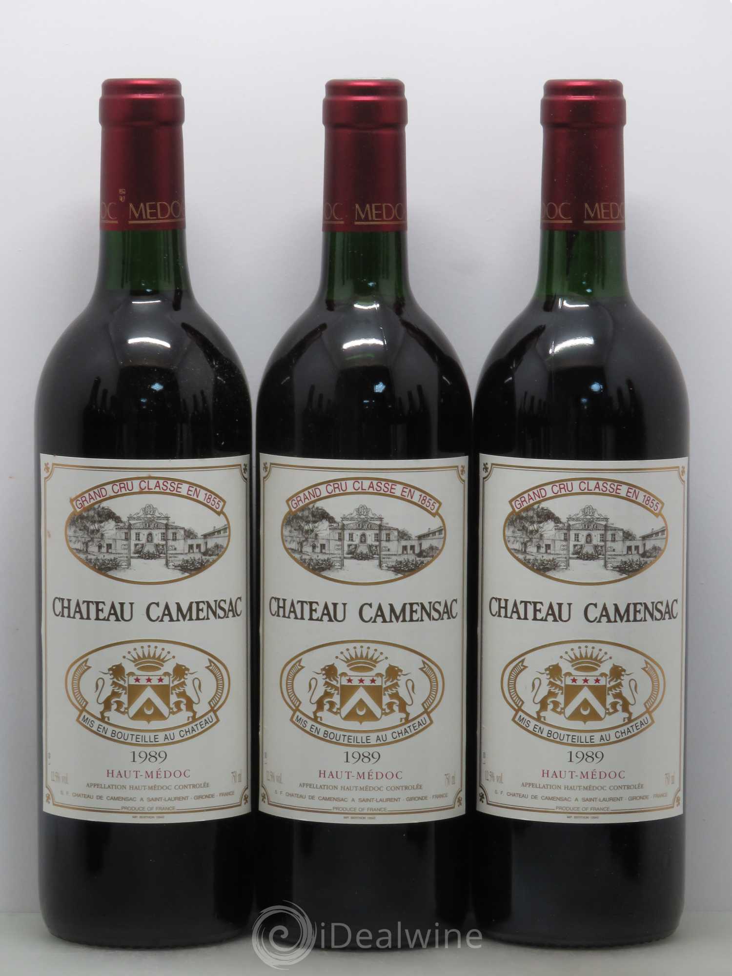 Château Camensac 5ème Grand Cru Classé 1989 - Lot de 12 bouteilles - 1