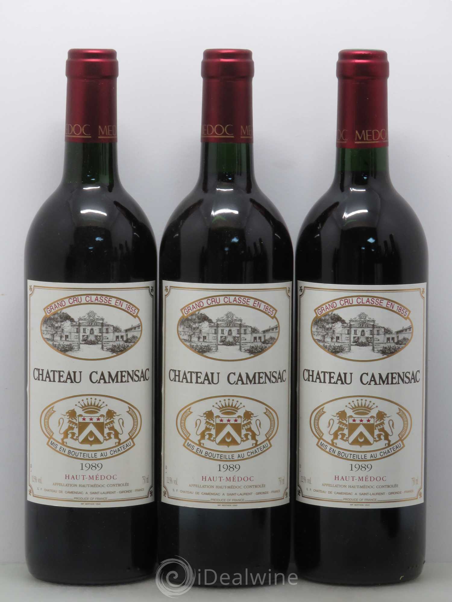 Château Camensac 5ème Grand Cru Classé 1989 - Lot de 12 bouteilles - 2