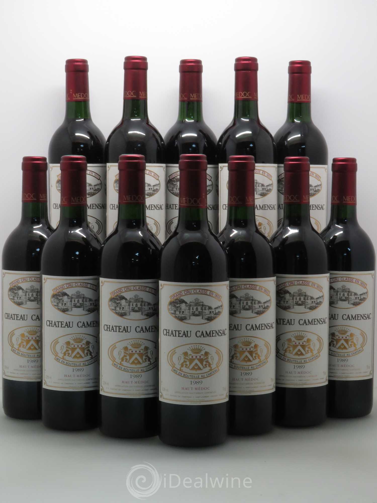 Château Camensac 5ème Grand Cru Classé 1989 - Lot de 12 bouteilles - 0