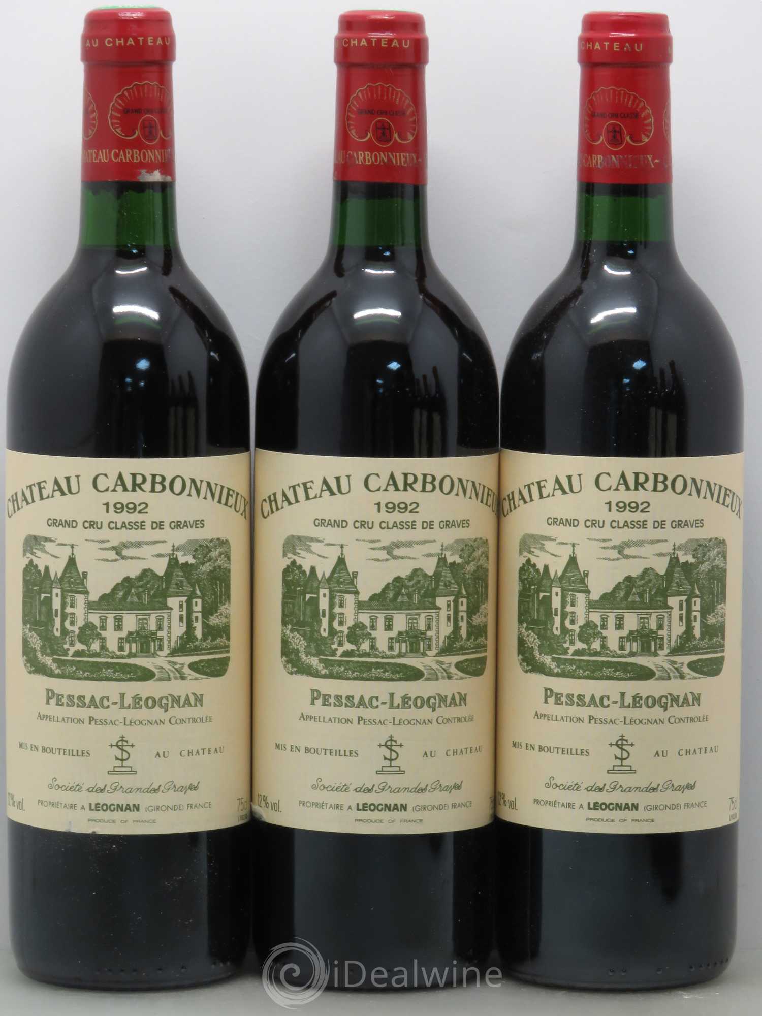 Château Carbonnieux Cru Classé de Graves 1992 - Lot de 12 bouteilles - 3