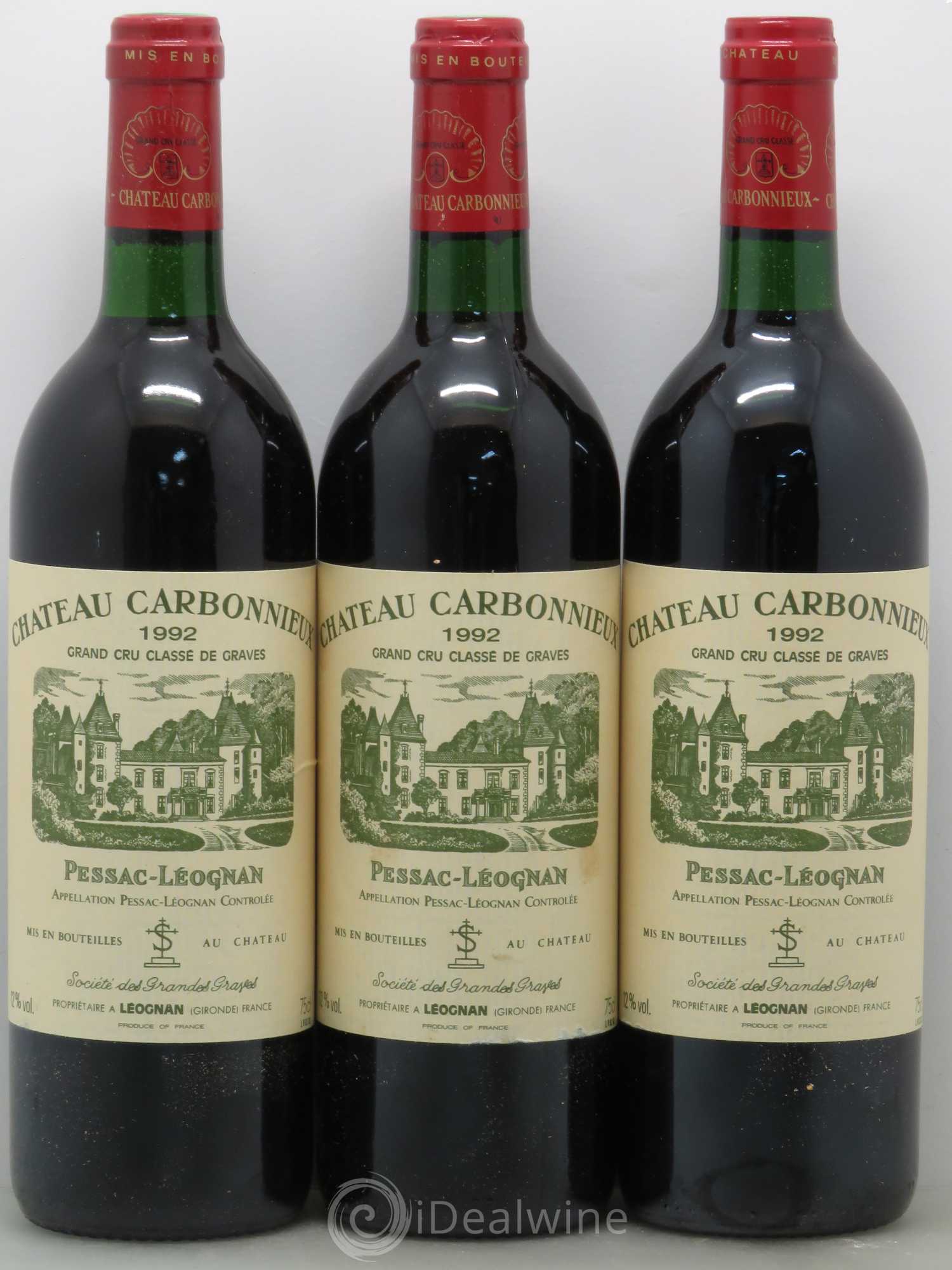 Château Carbonnieux Cru Classé de Graves 1992 - Lot de 12 bouteilles - 4
