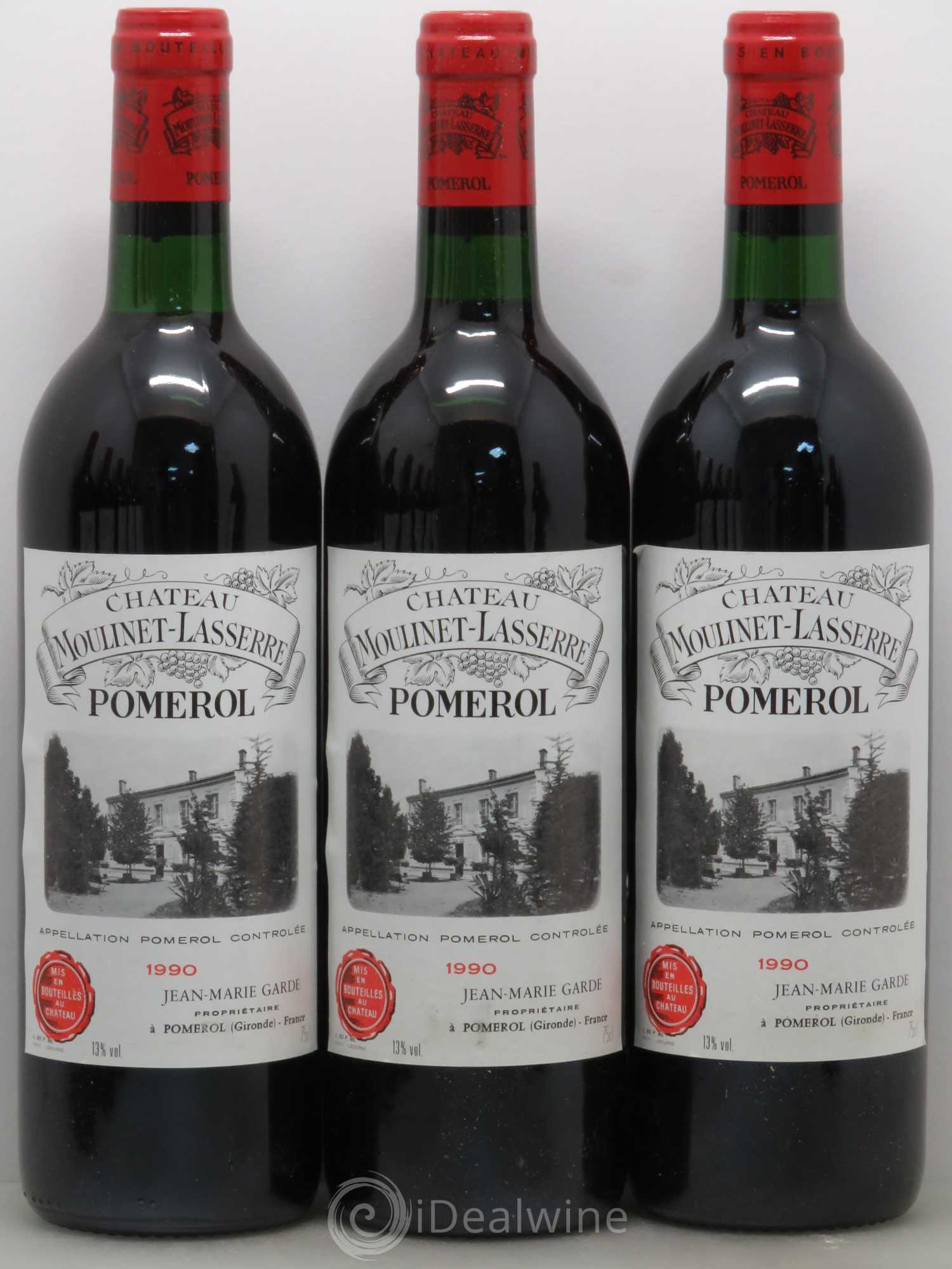 Château Moulinet Lasserre 1990 - Lot of 12 bottles - 2