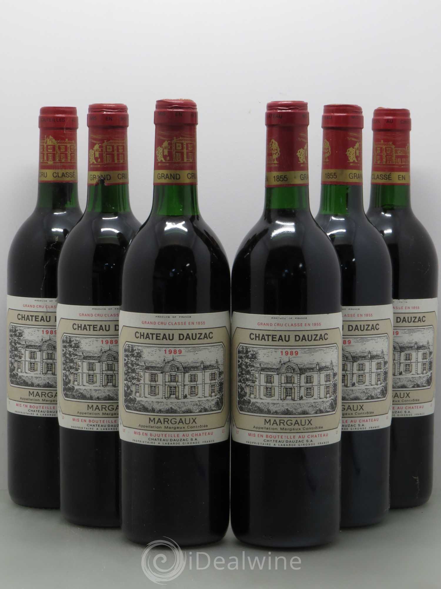 Château Dauzac 5ème Grand Cru Classé 1989 - Lot de 6 bouteilles - 0
