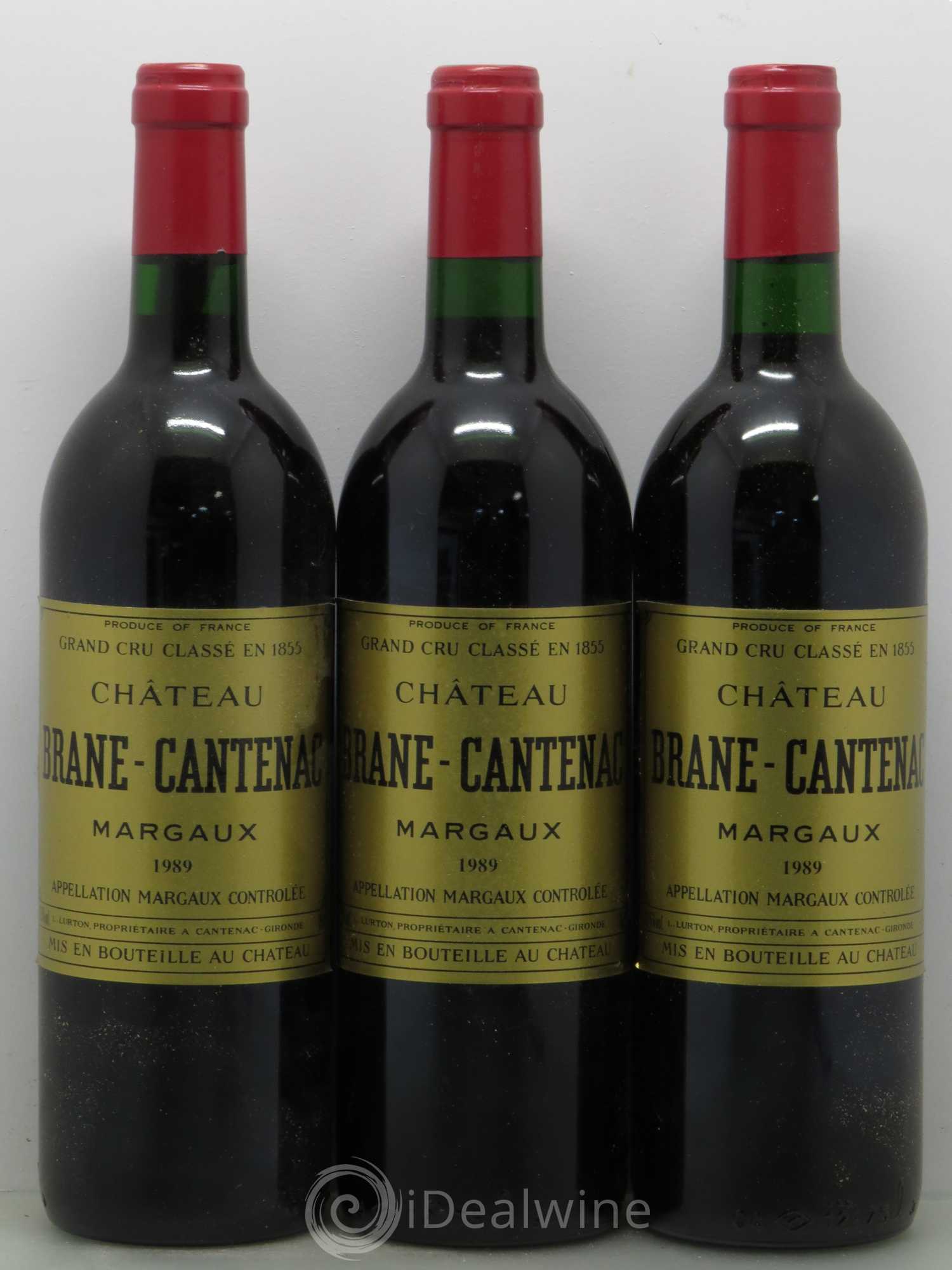 Château Brane Cantenac 2ème Grand Cru Classé 1989 - Lot de 6 bouteilles - 1