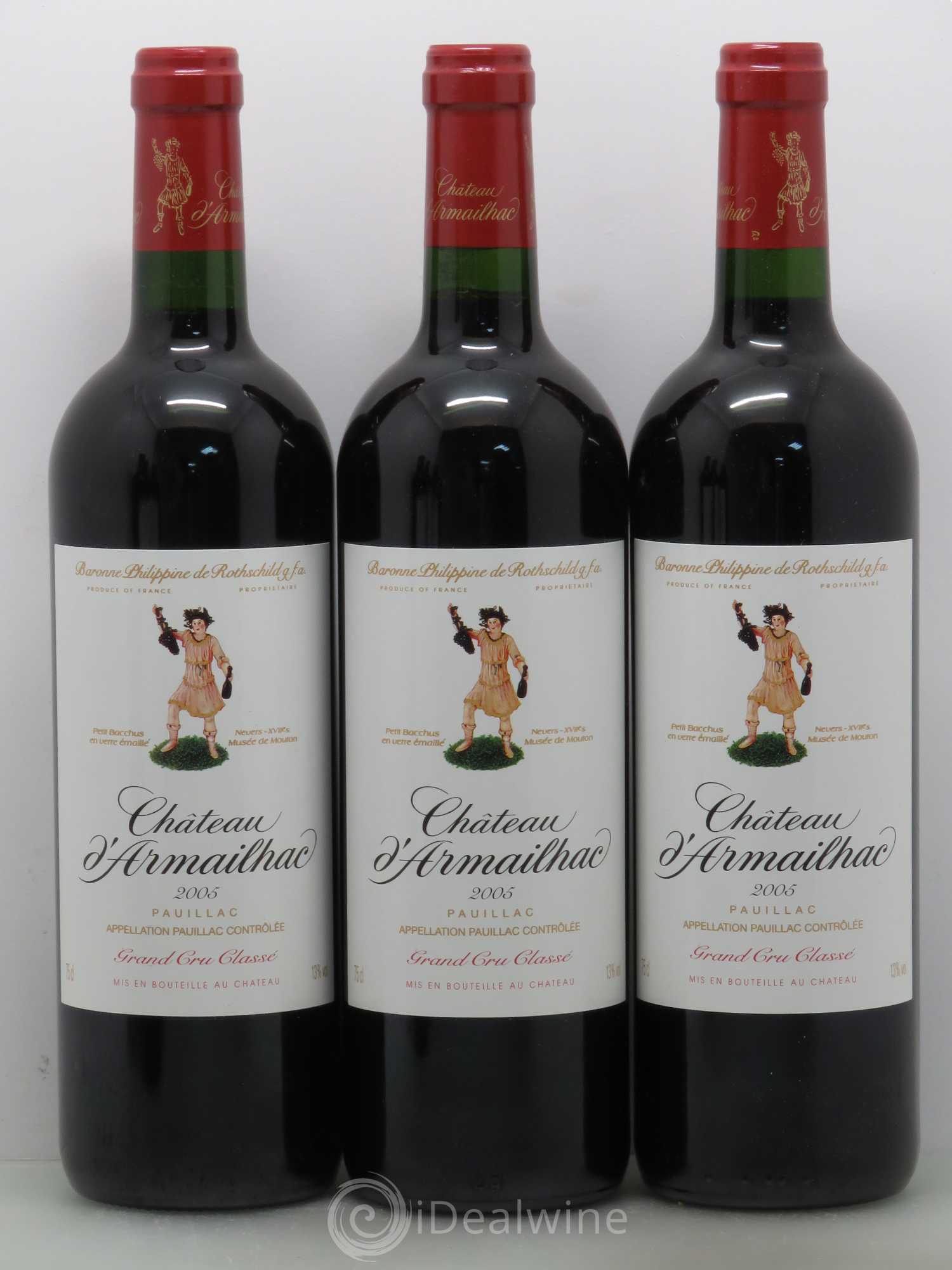 Château d' Armailhac - Mouton Baron(ne) Philippe 5ème Grand Cru Classé 2005 - Lot de 6 bouteilles - 1