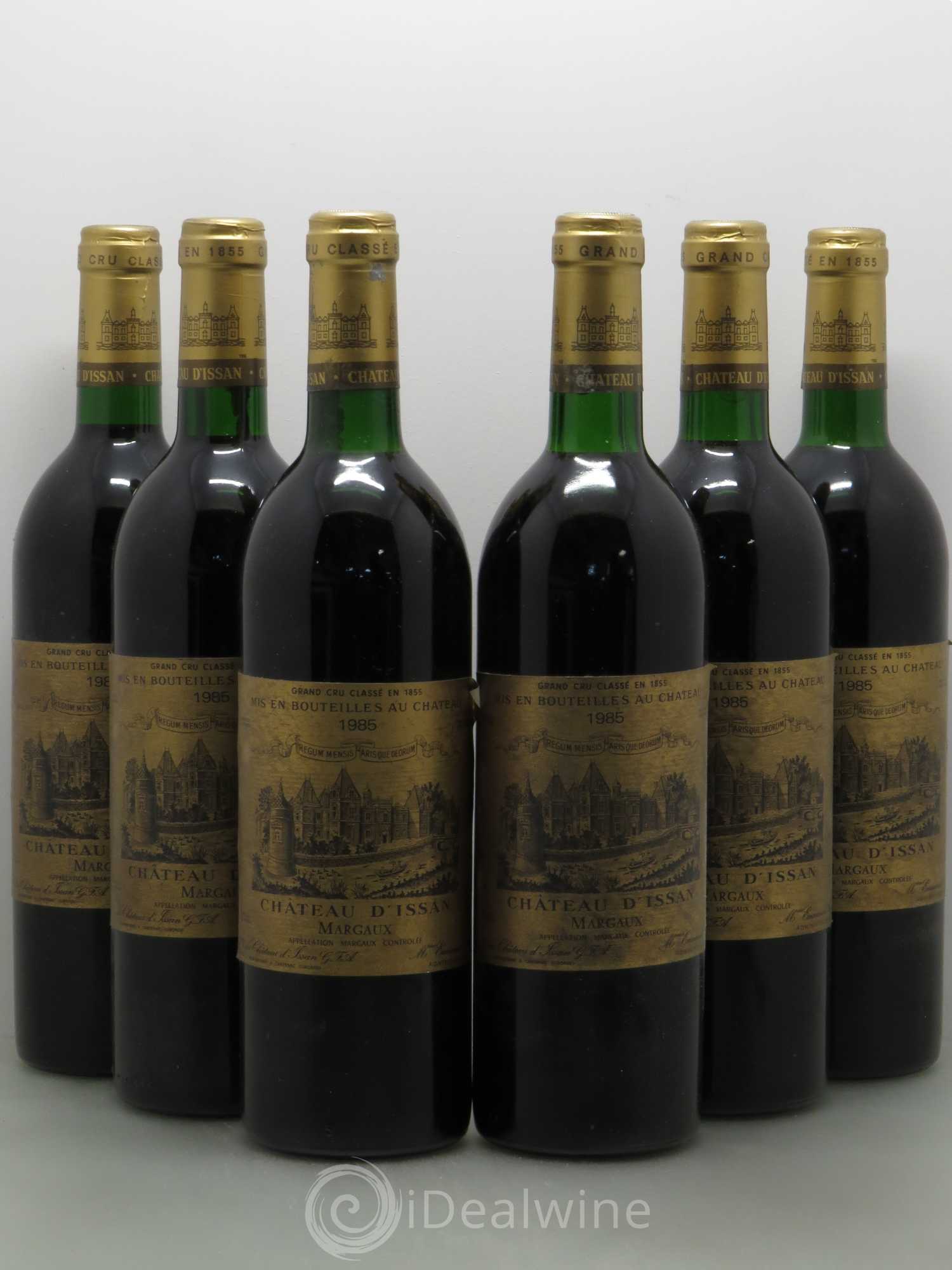 Château d'Issan 3ème Grand Cru Classé 1985 - Lot de 6 bouteilles - 0