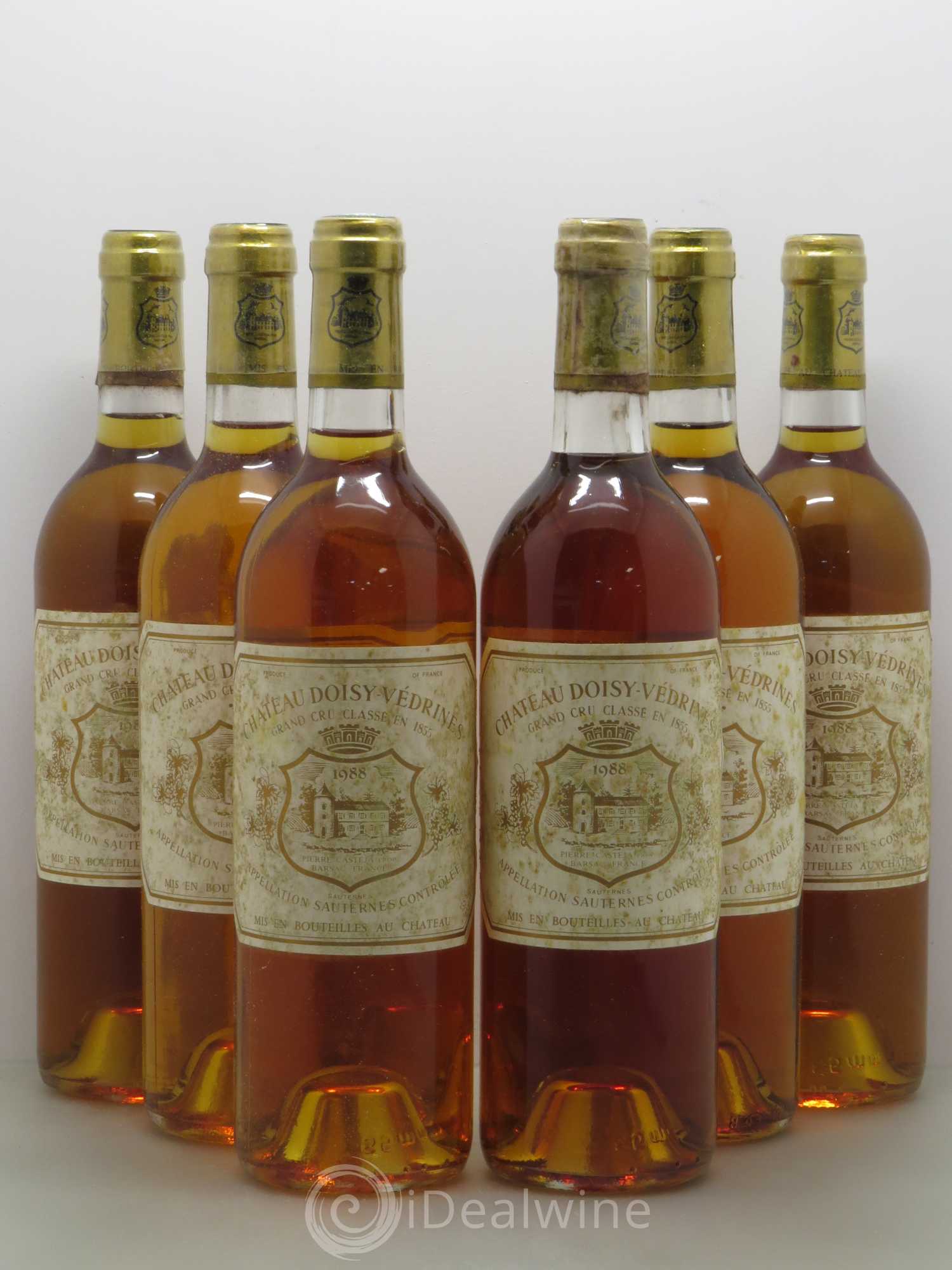 Château Doisy-Védrines 2ème Grand Cru Classé 1988 - Lotto di 6 bottiglie - 0