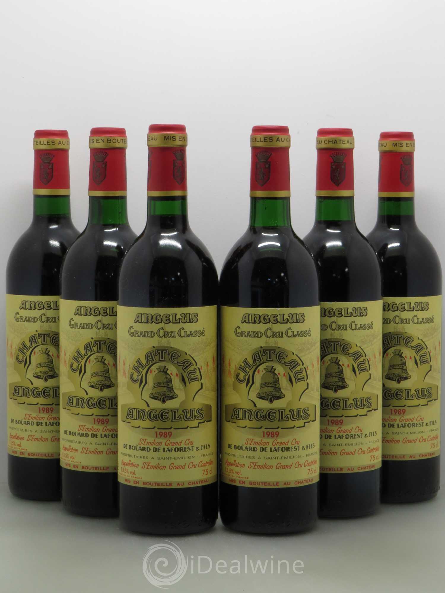 Château Angélus 1er Grand Cru Classé A 1989 - Lot de 6 bouteilles - 0