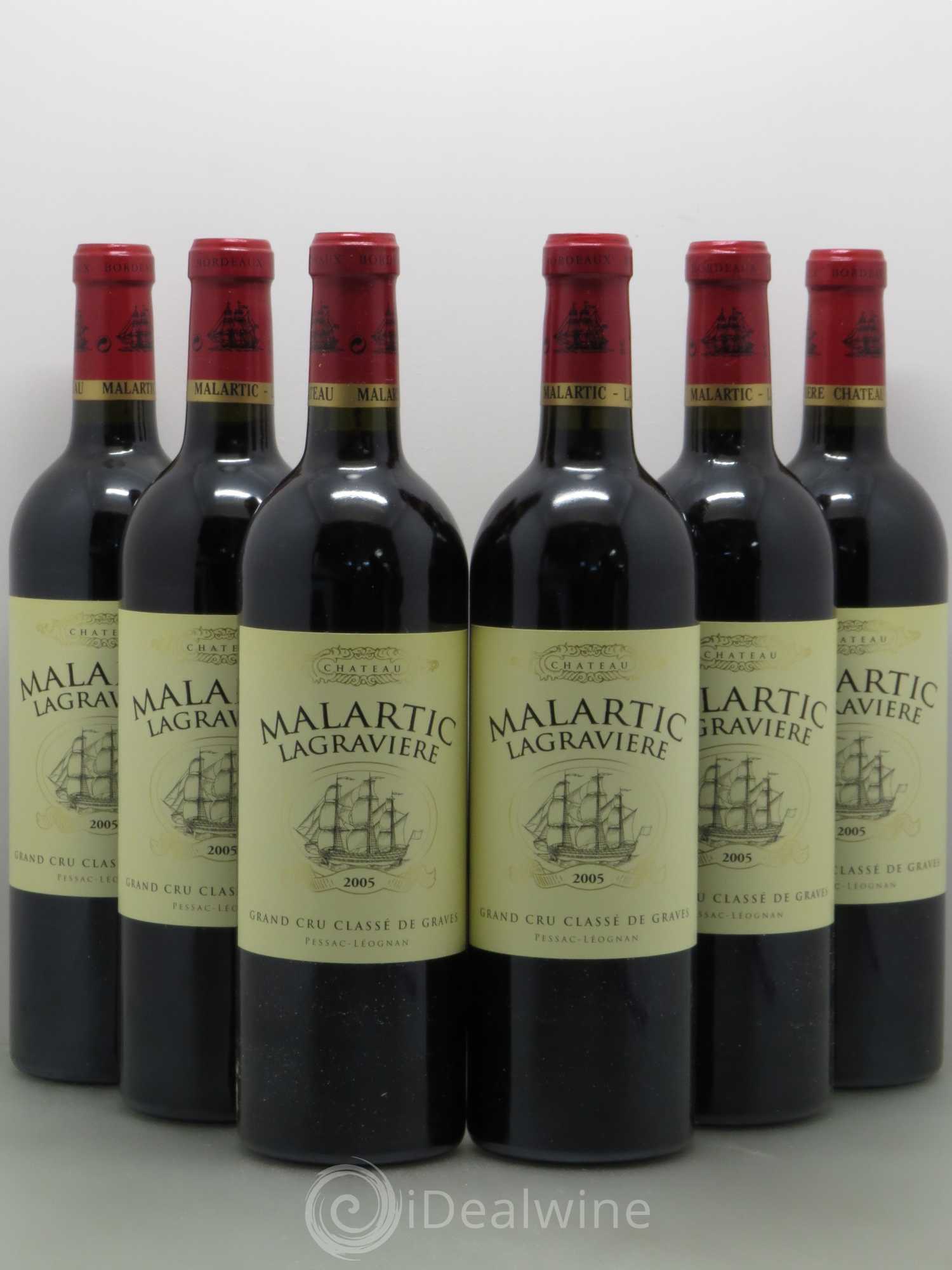 Château Malartic-Lagravière Cru Classé de Graves 2005 - Lot de 6 bouteilles - 0