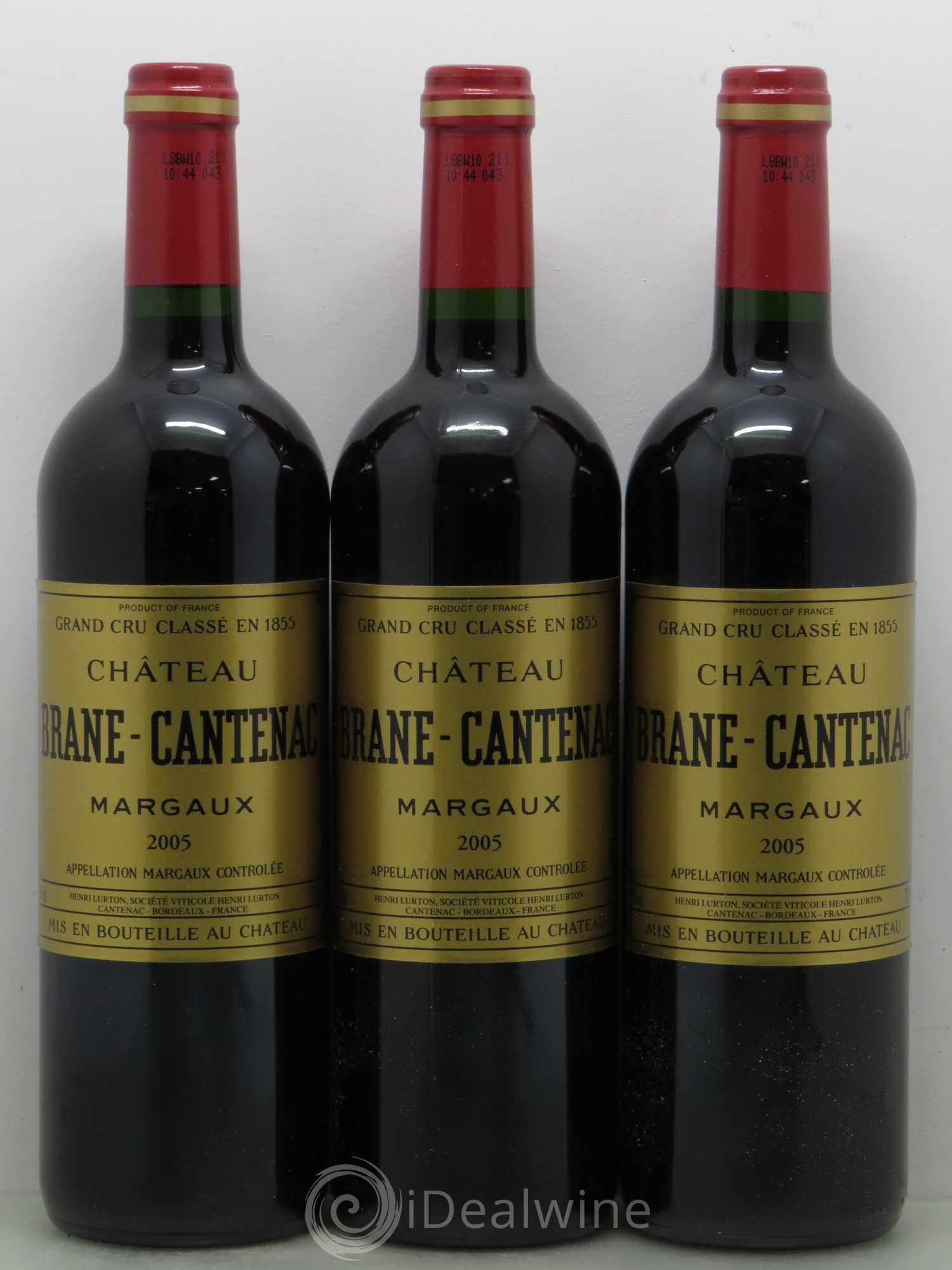 Château Brane Cantenac 2ème Grand Cru Classé 2005 - Lot de 6 bouteilles - 1