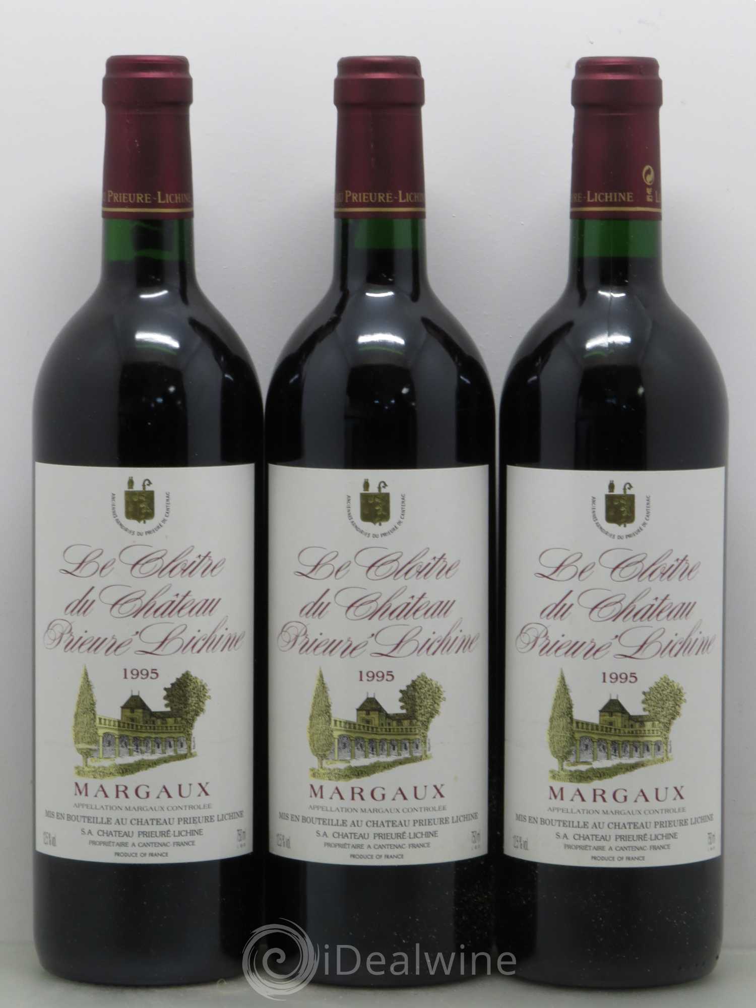 Cloître de Prieuré Lichine (sans prix de réserve) 1995 - Lot de 6 bouteilles - 1