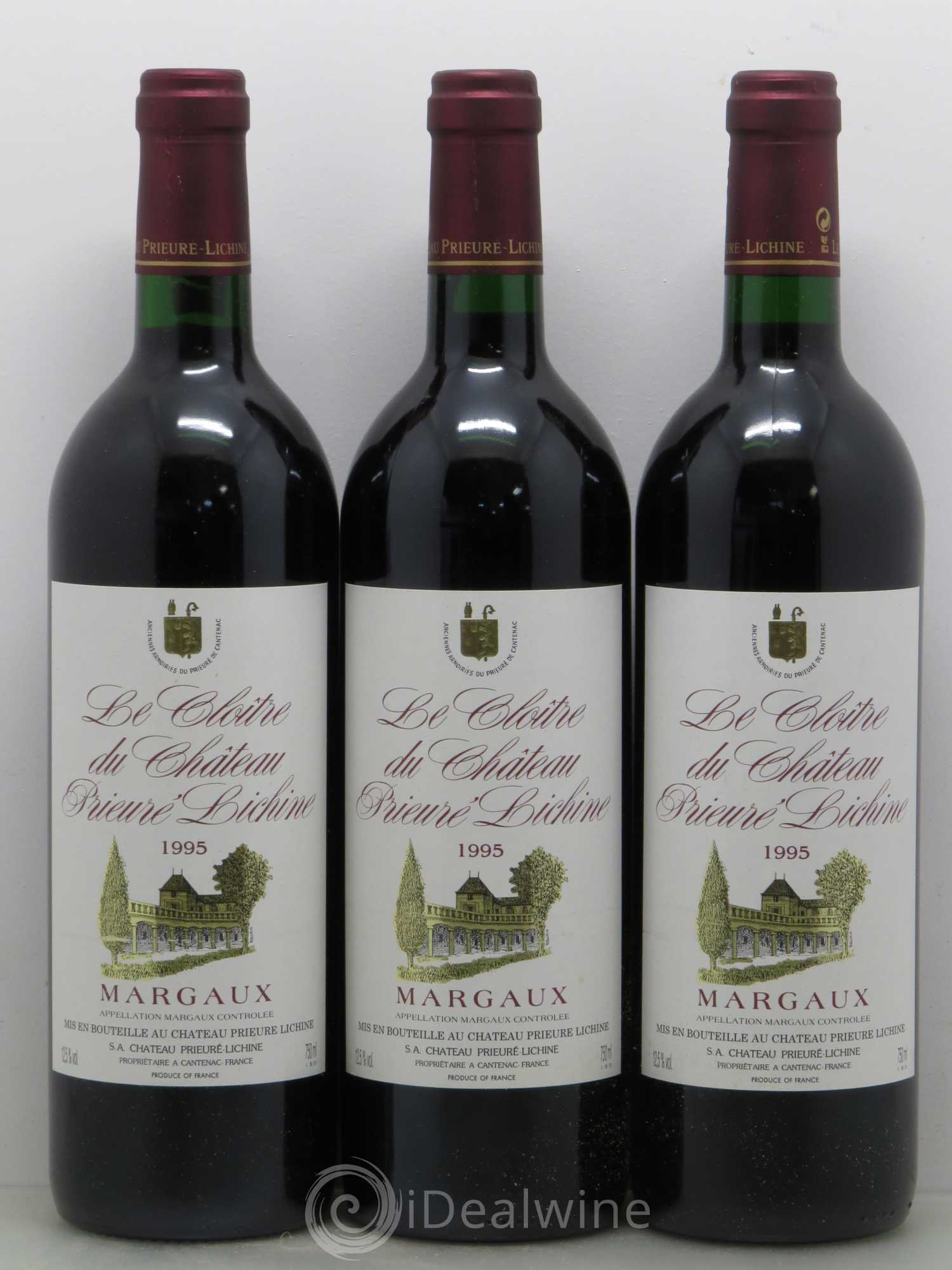 Cloître de Prieuré Lichine (sans prix de réserve) 1995 - Lot de 6 bouteilles - 2