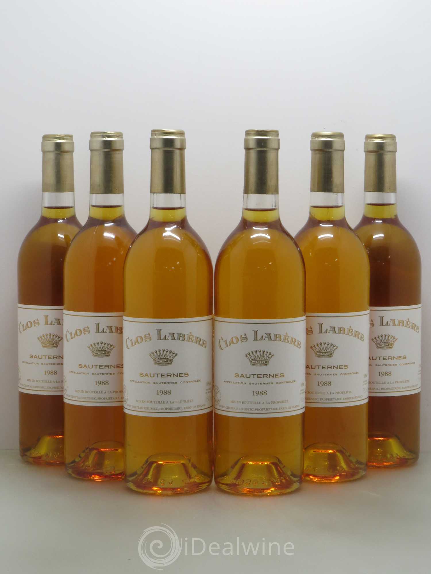 Sauternes Clos Labere 1988 - Lotto di 6 bottiglie - 0