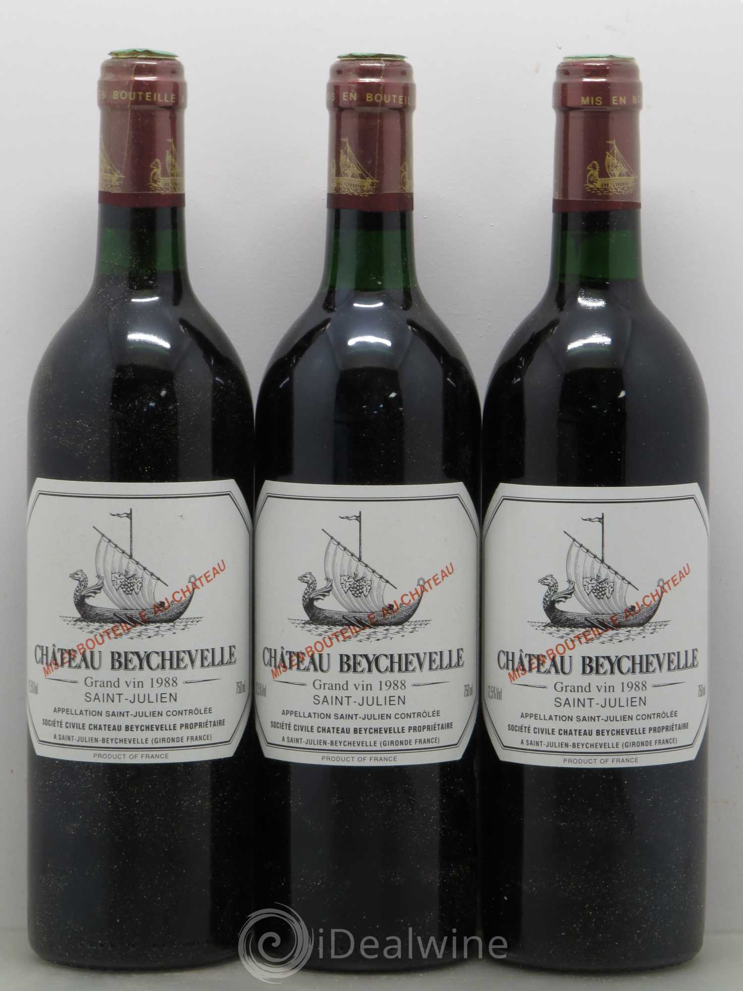 Château Beychevelle 4ème Grand Cru Classé 1988 - Lot de 6 bouteilles - 1
