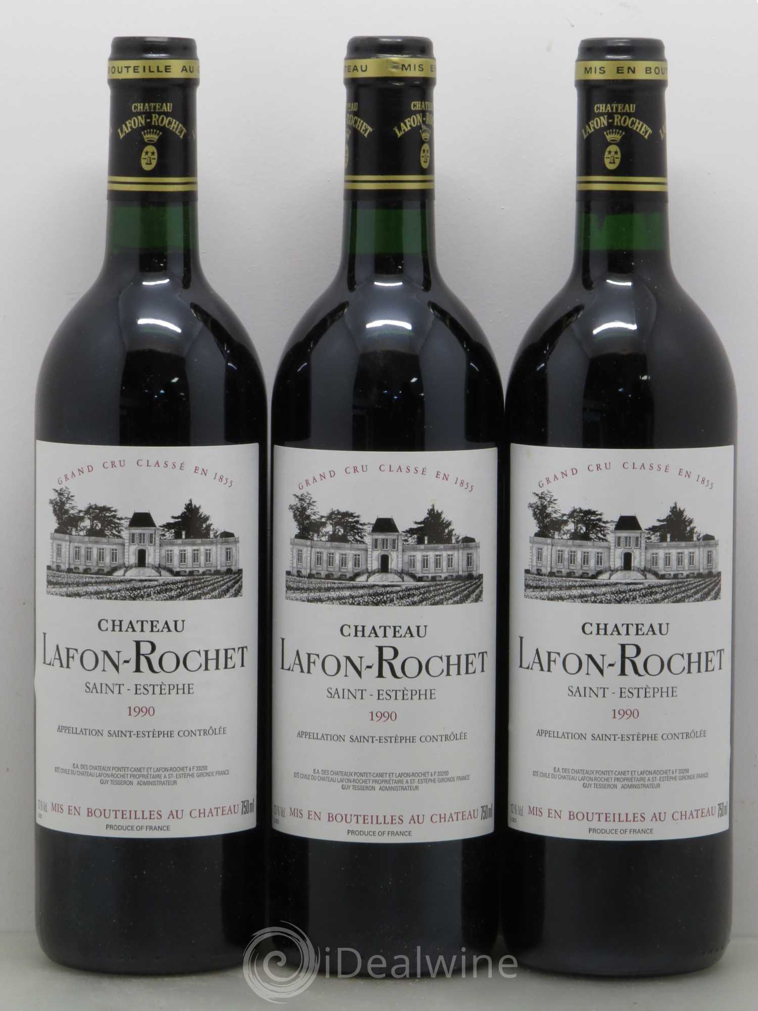 Château Lafon Rochet 4ème Grand Cru Classé 1990 - Lot de 6 bouteilles - 1